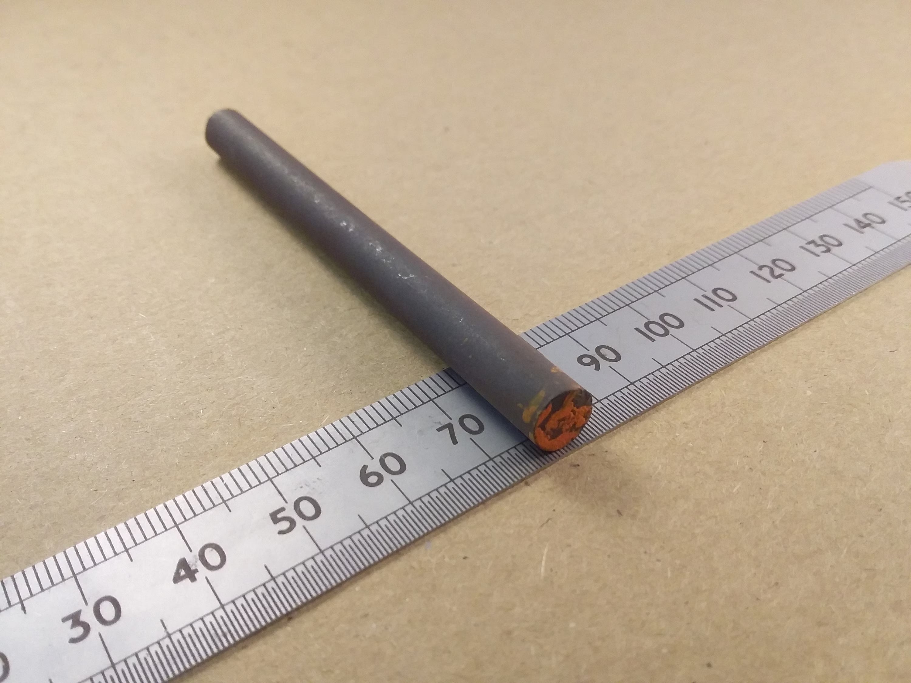 Ferrite Rod Loopstick Antenna 90mm 8mm Diameter Orange End Paint