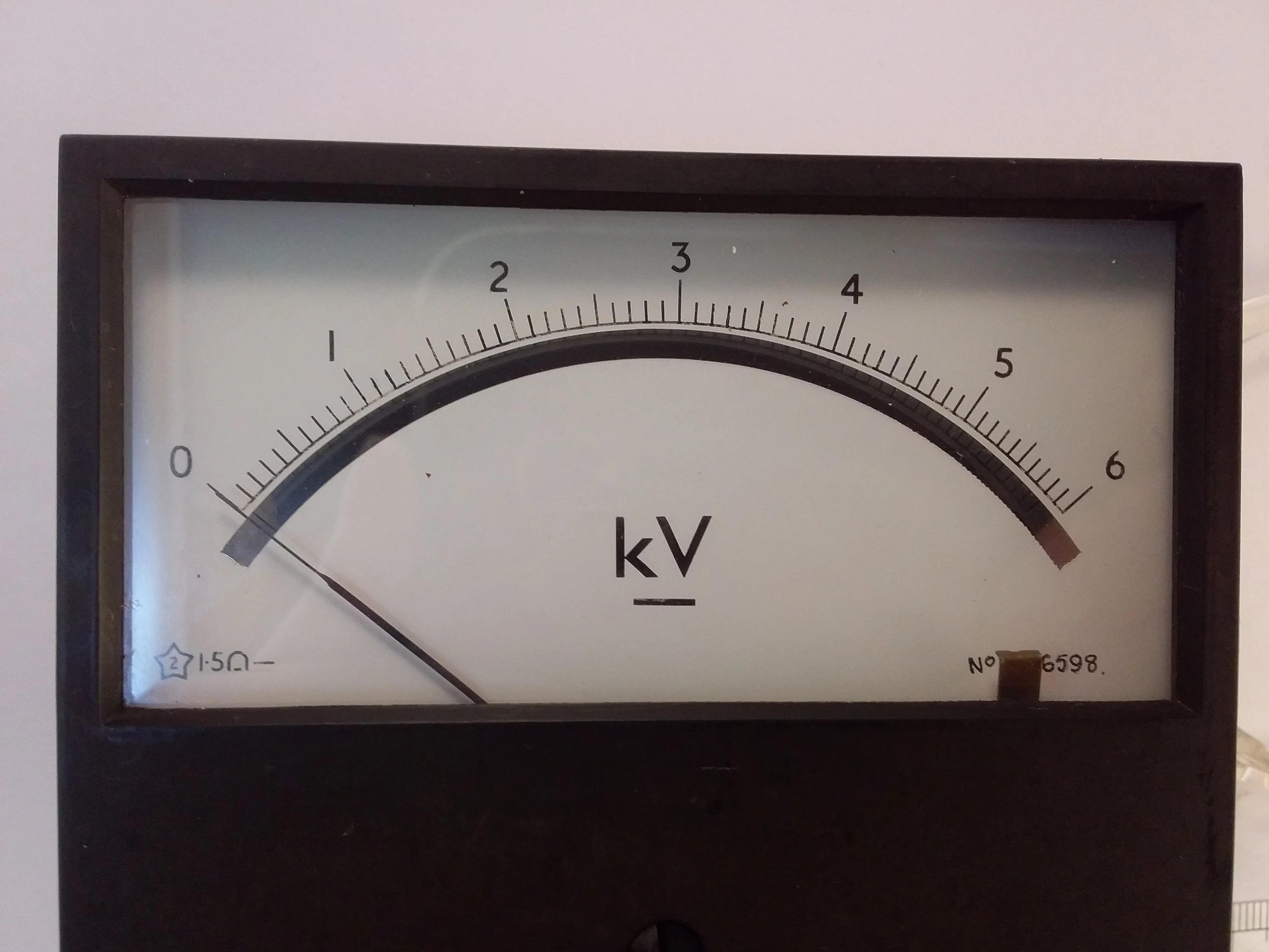 50uA Moving Coil Meter with 0 to 6kV Scale 50 microamp sensitive Sangamo West