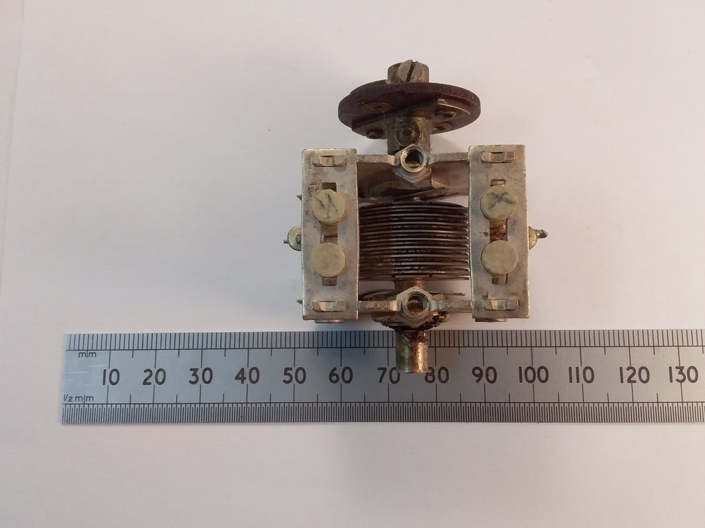 Variable Capacitor 75pF Silver Plated Vanes for VFO BFO with Isolating Coupler
