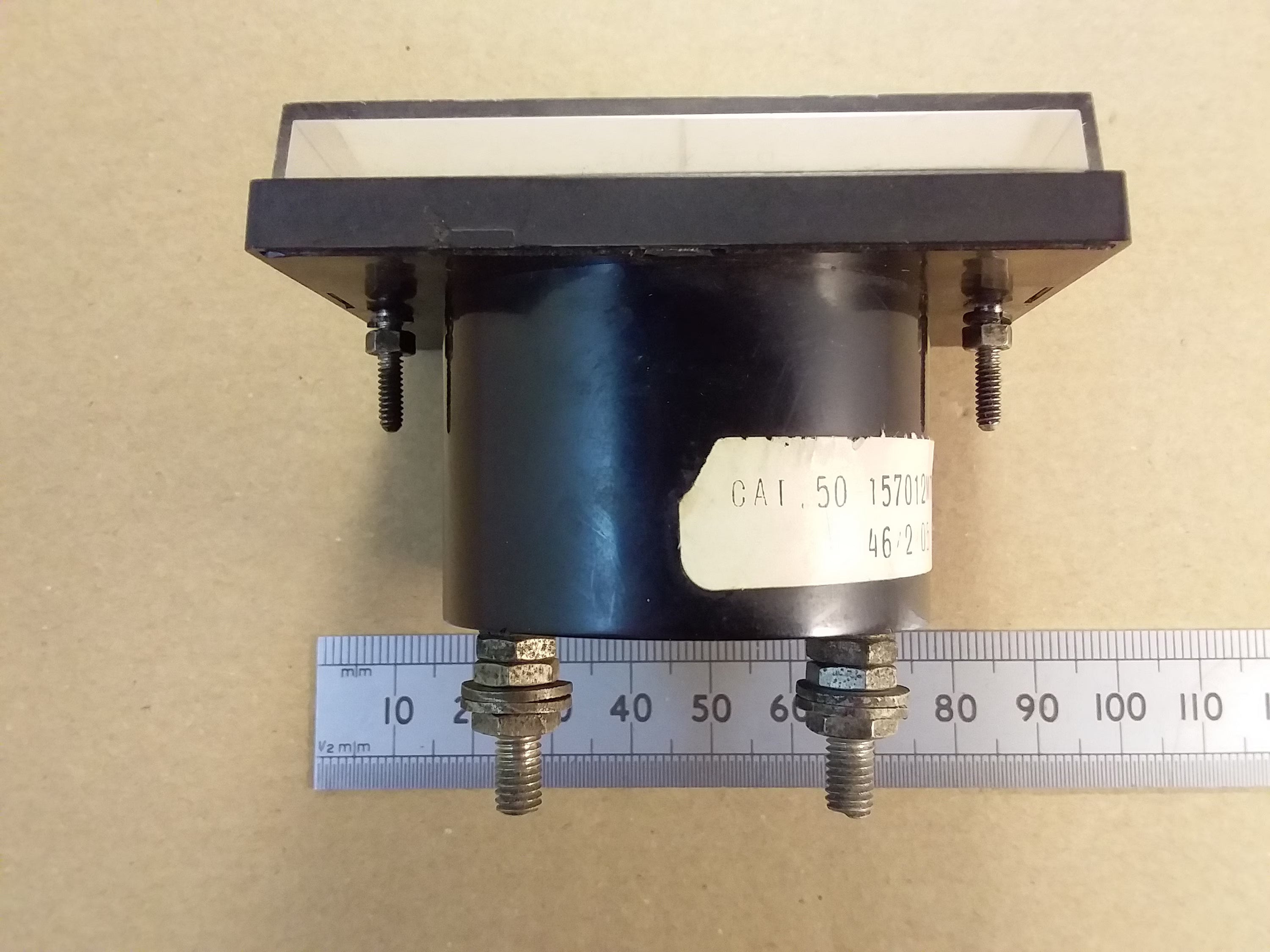 Plus Minus 10V Meter Moving Coil by General Electric +/- 10 Volts