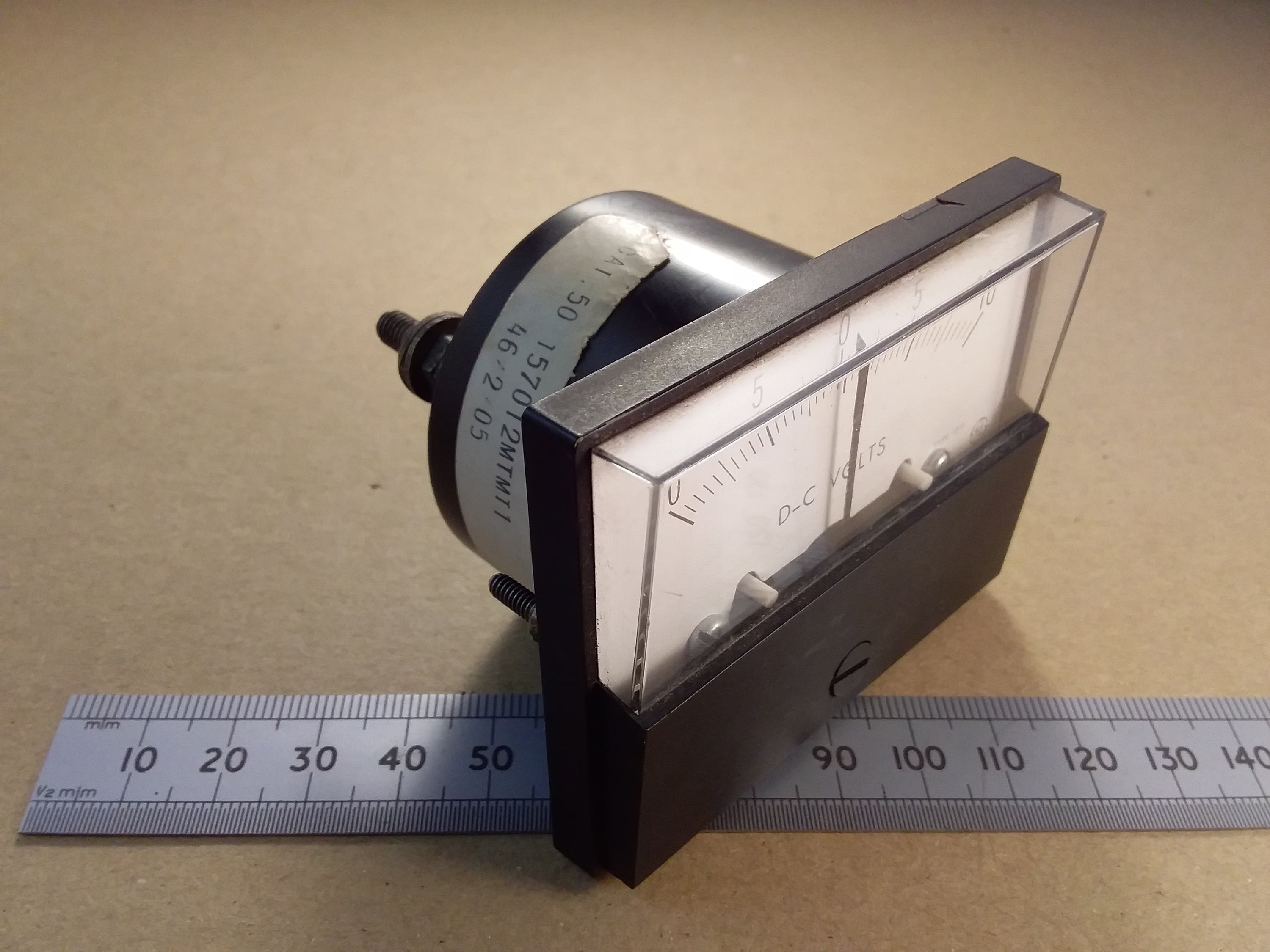 Plus Minus 10V Meter Moving Coil by General Electric +/- 10 Volts