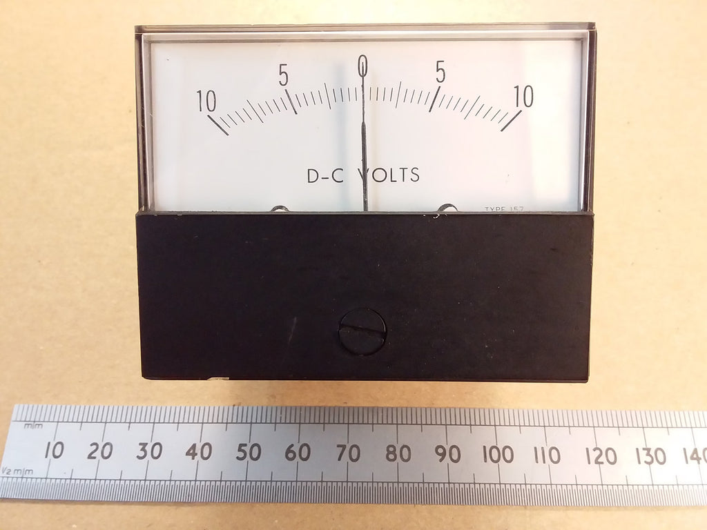 Plus Minus 10V Meter Moving Coil by General Electric +/- 10 Volts