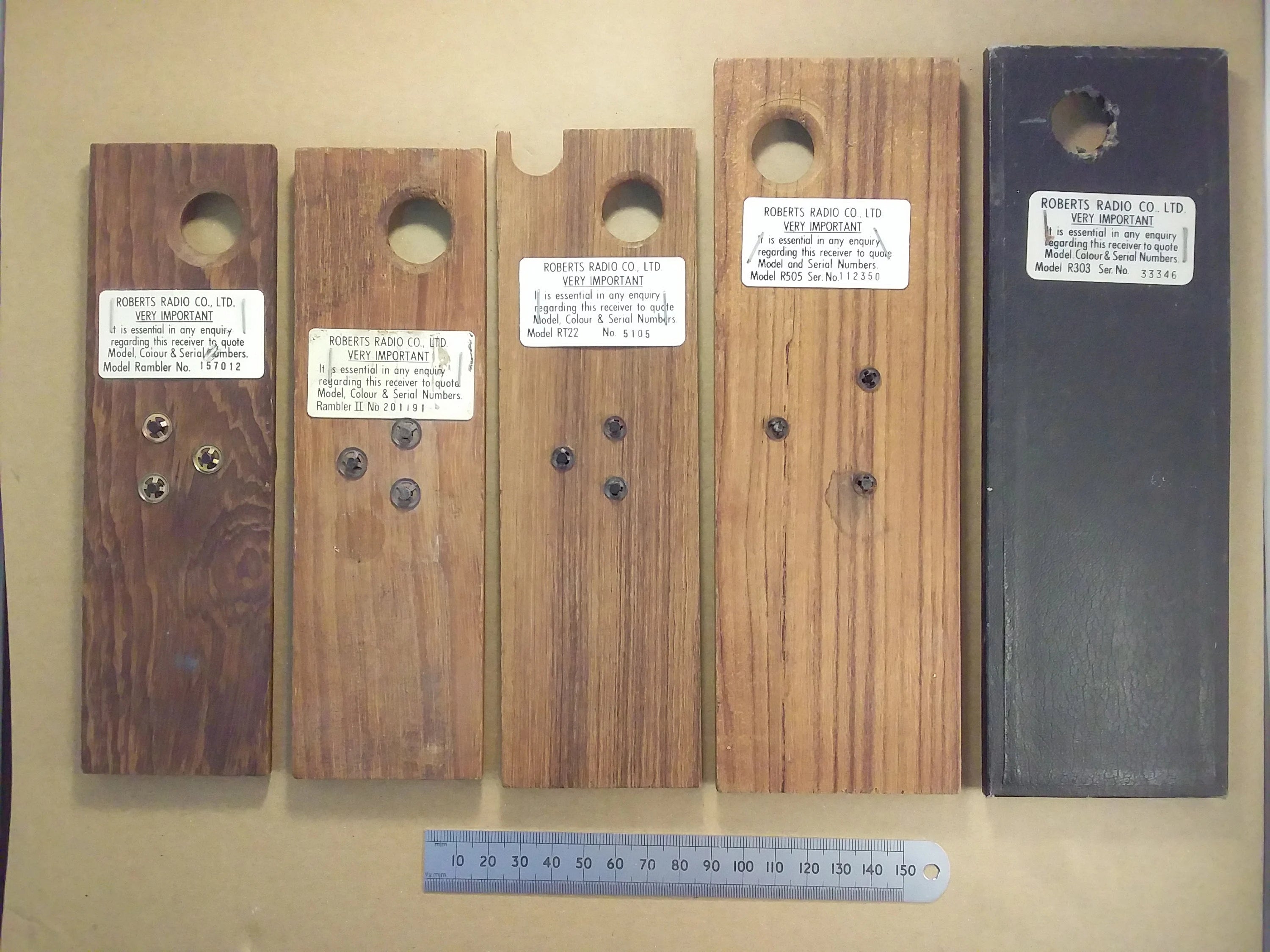 Roberts Radio Battery Compartment Covers with Rotating Bases For Various Radios