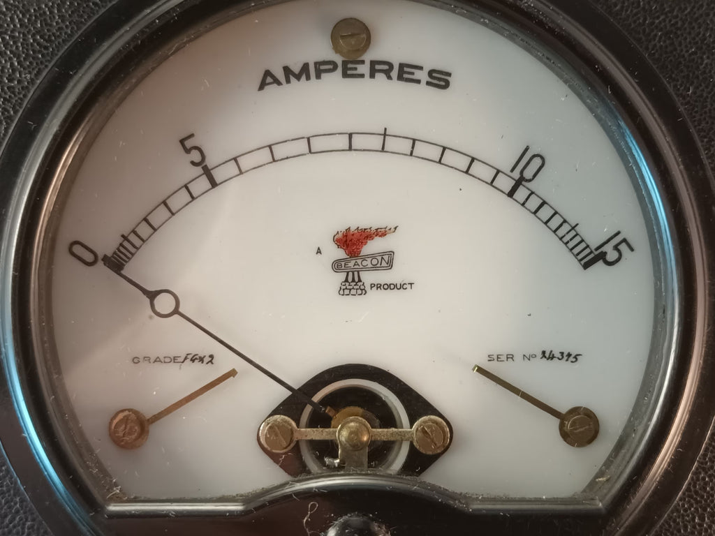 15 Amp Square Aircraft Ammeter A.C. Ampmeter, Alternating Current