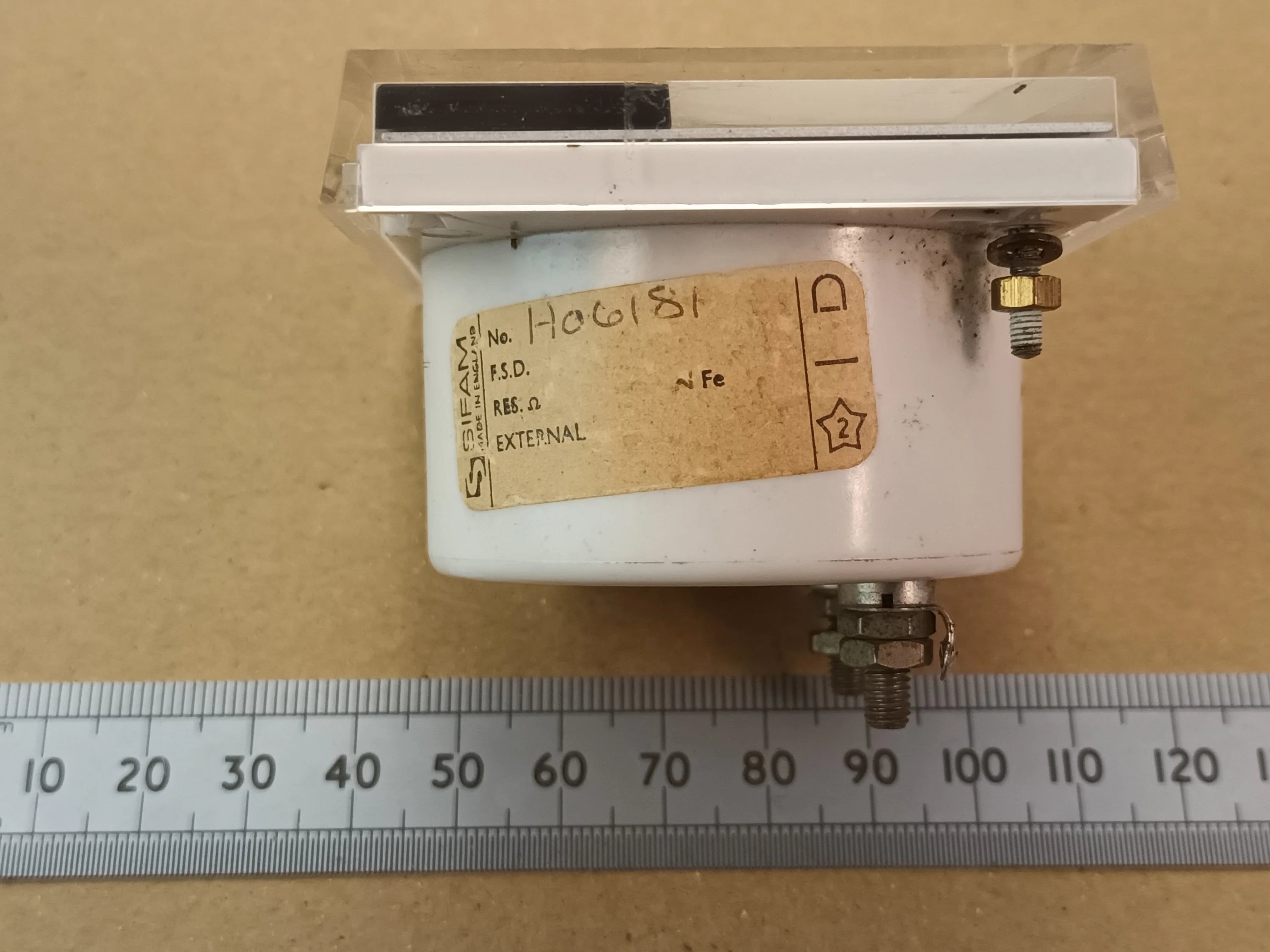 10uA 10 Microamp Very Low Current Moving Coil Meter by Sifam