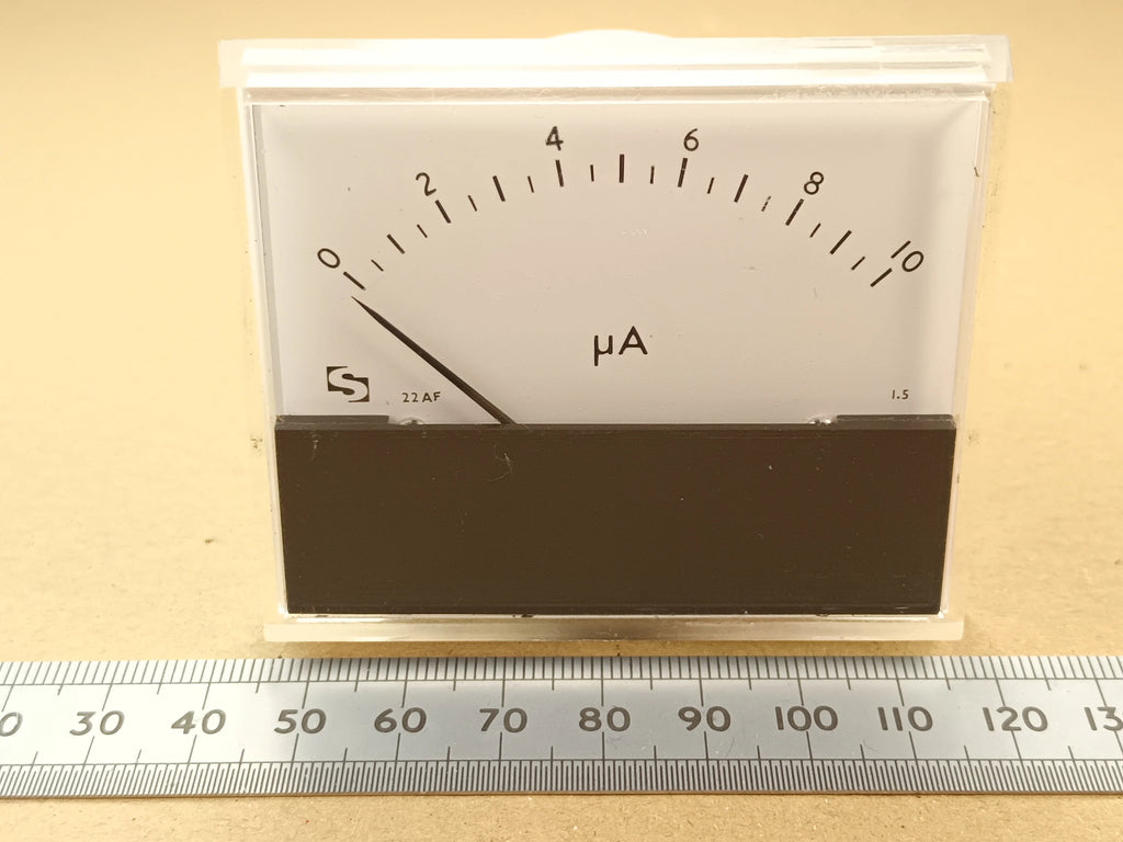 10uA 10 Microamp Very Low Current Moving Coil Meter by Sifam