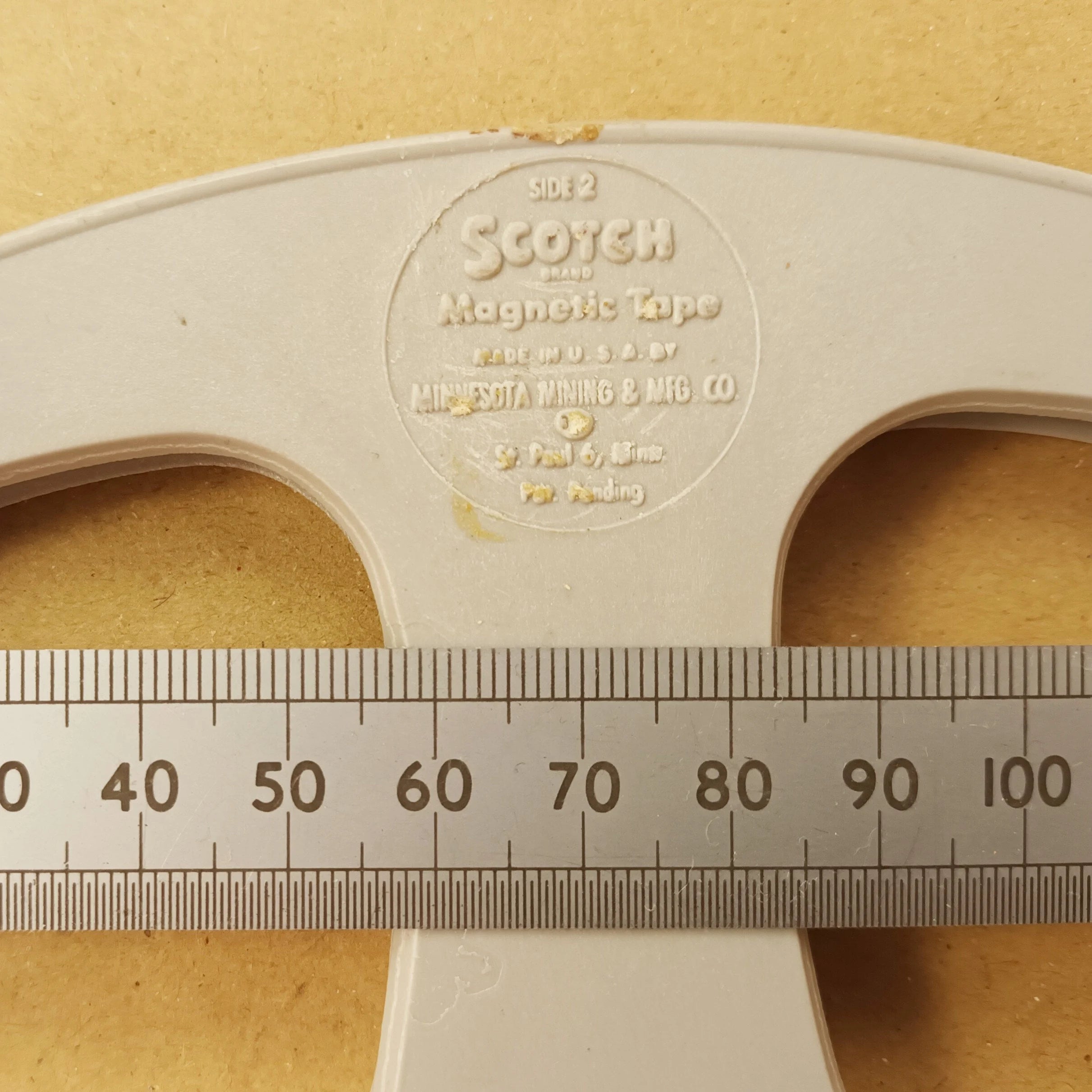 Recording Empty Take Up Tape Spool 10.5 Inch 267mm Reel by Scotch 3M Standard Small Center Hole