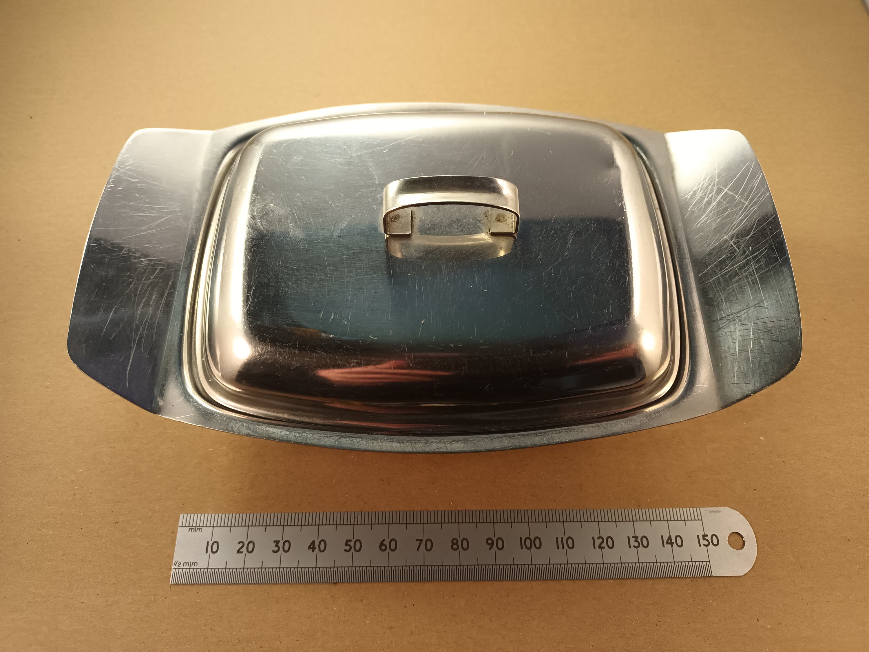 Butter Dish in Stainless Steel, Easy to Clean