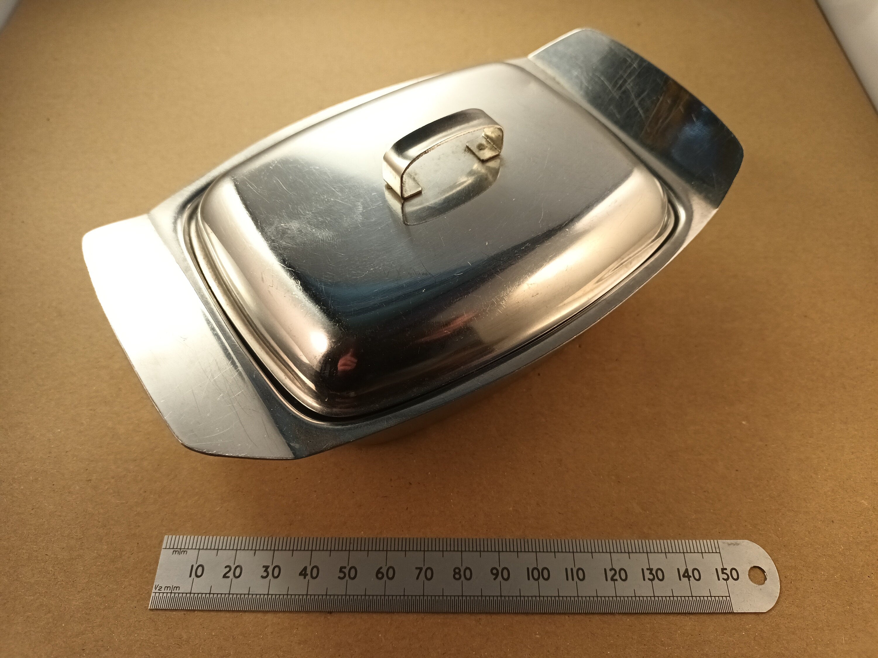 Butter Dish in Stainless Steel, Easy to Clean