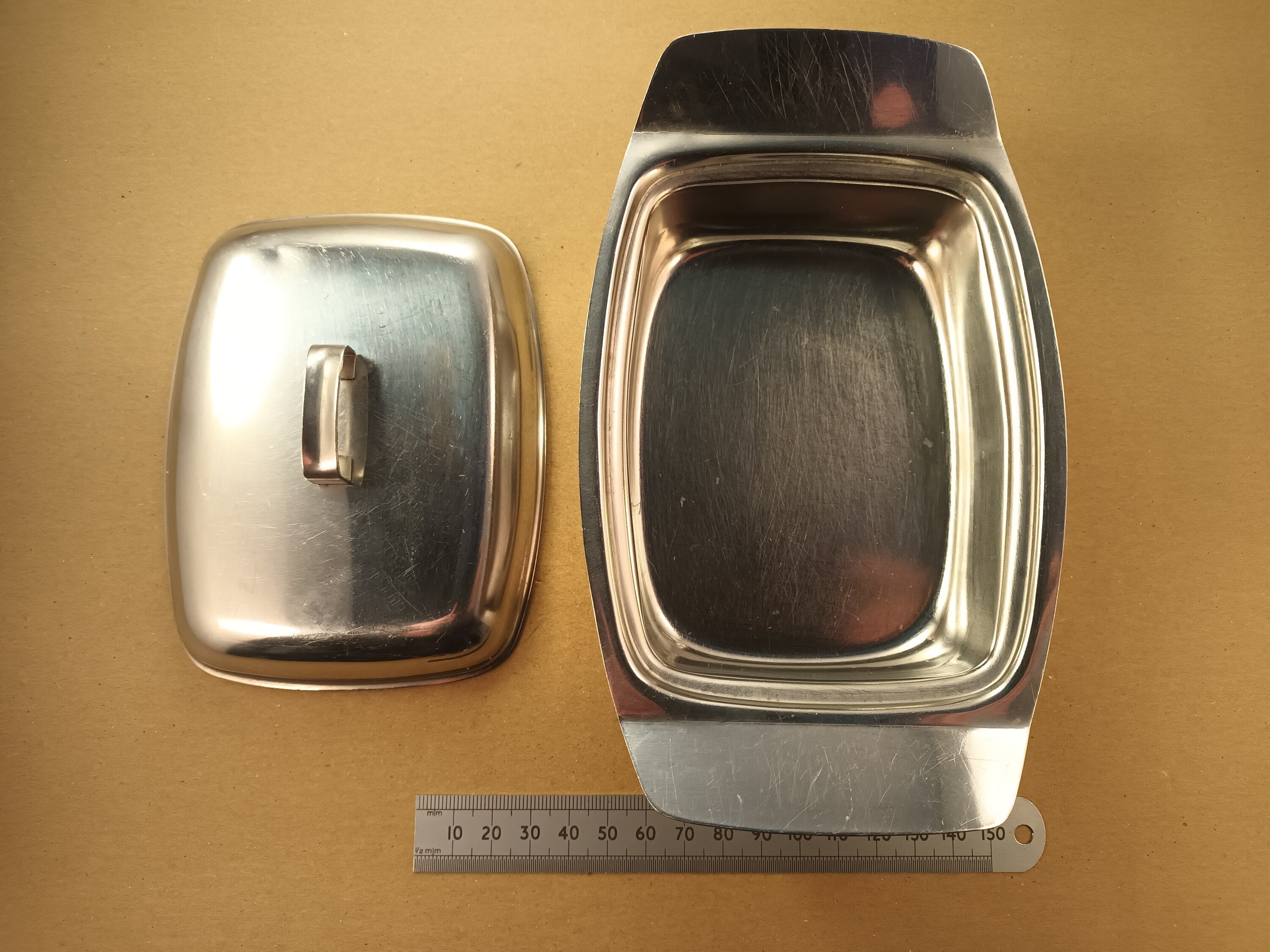 Butter Dish in Stainless Steel, Easy to Clean