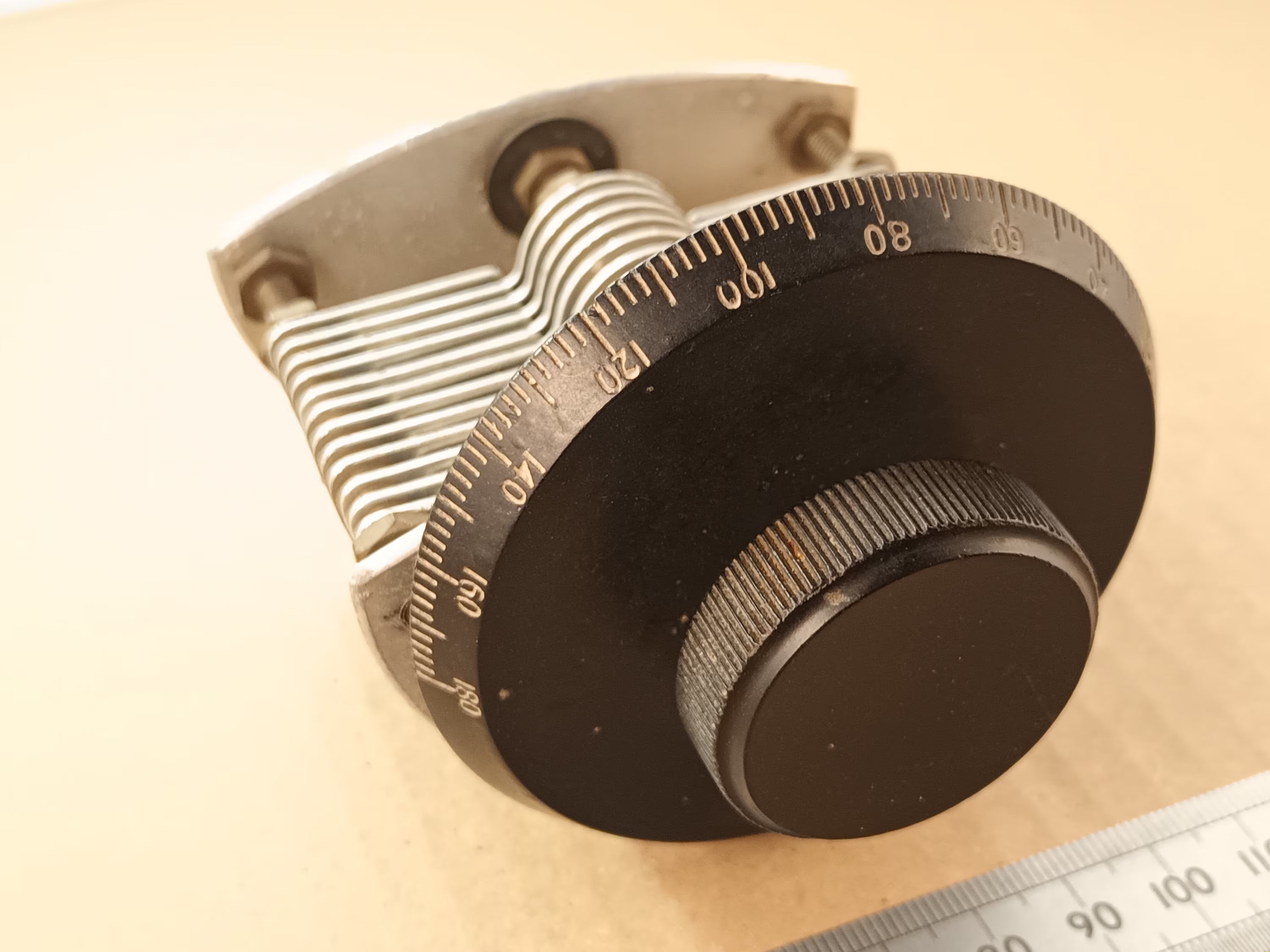 Variable Capacitor 440pF High Voltage Air Spaced for Crystal Sets, Radio Projects, Or Loop Antennas Large Knob