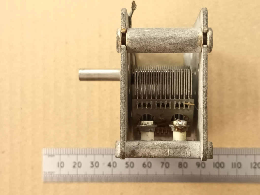 600pF Variable Capacitor Air Spaced for Crystal Sets, Radio Projects, or Loop Antennas