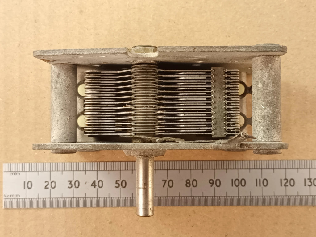600pF Variable Capacitor Air Spaced for Crystal Sets, Radio Projects, or Loop Antennas
