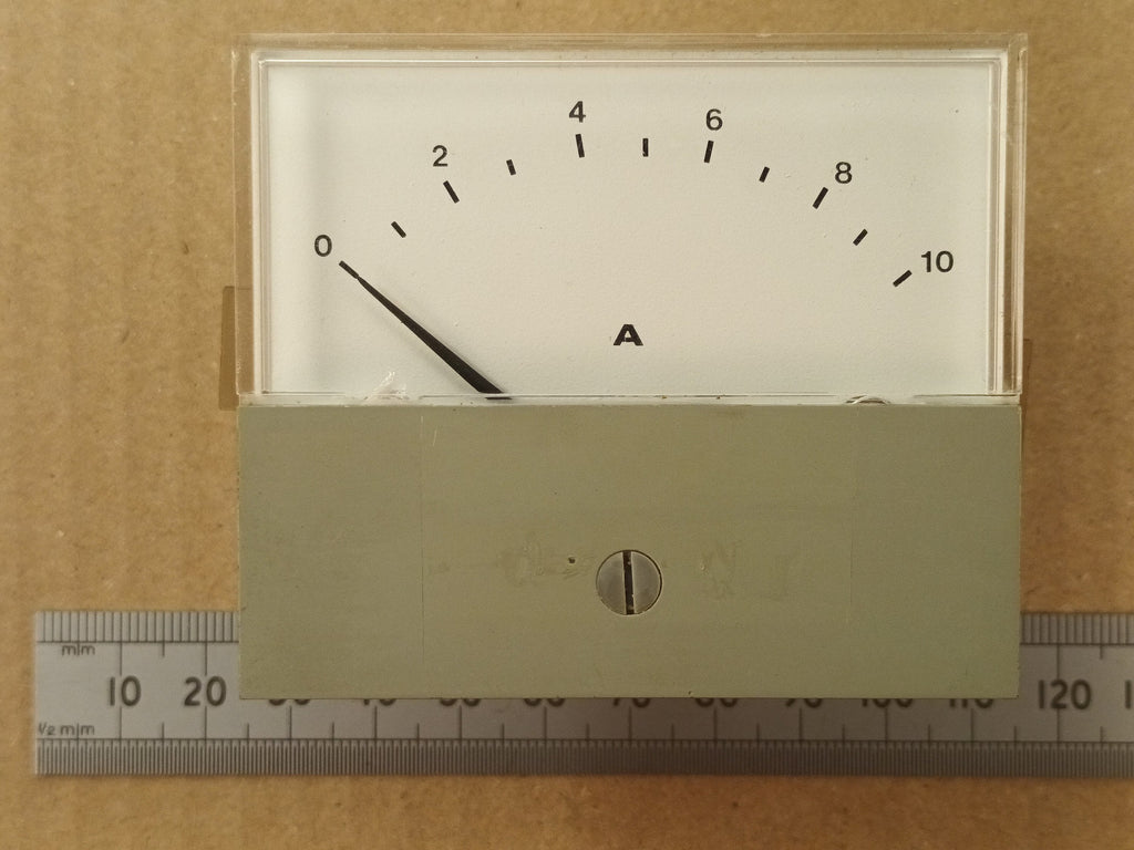 100uA Microamp Moving Coil Meter With 10A Scale 72mm Width 0.1mA