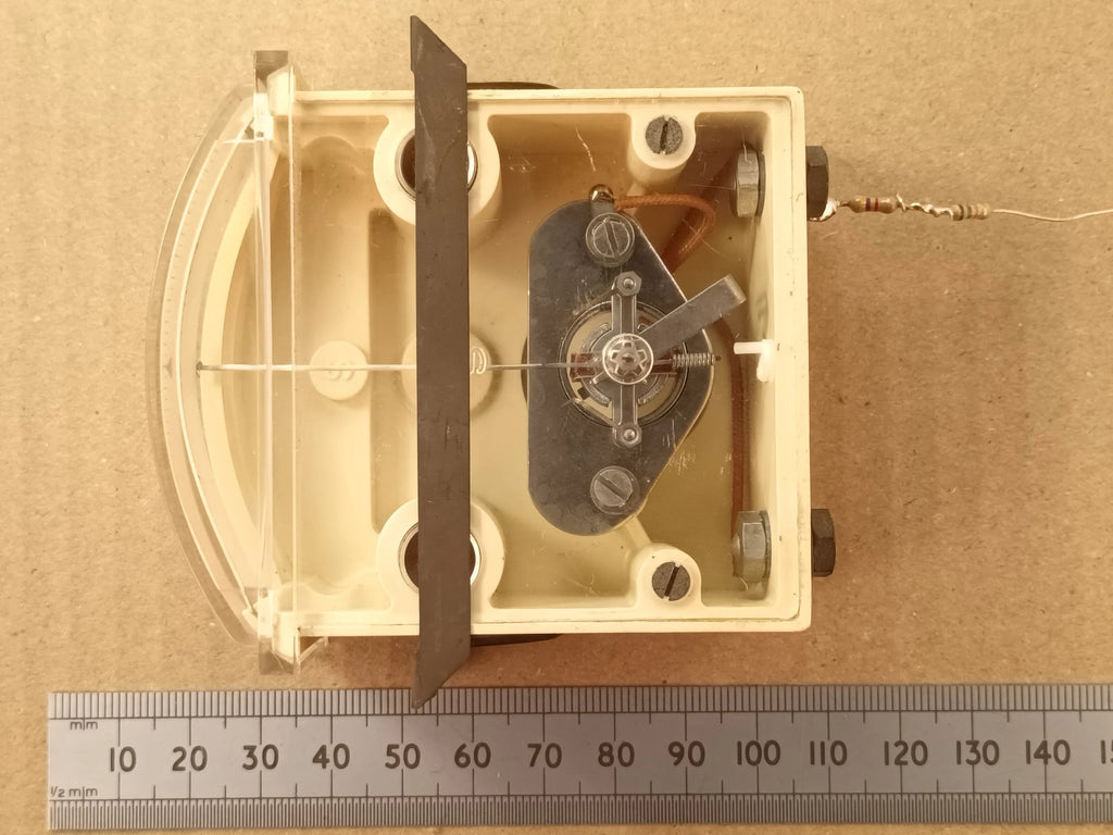10 Volt DC Center Zero Sideways Pointer Movement Moving Coil Meter 500uA 34 Ohm Native