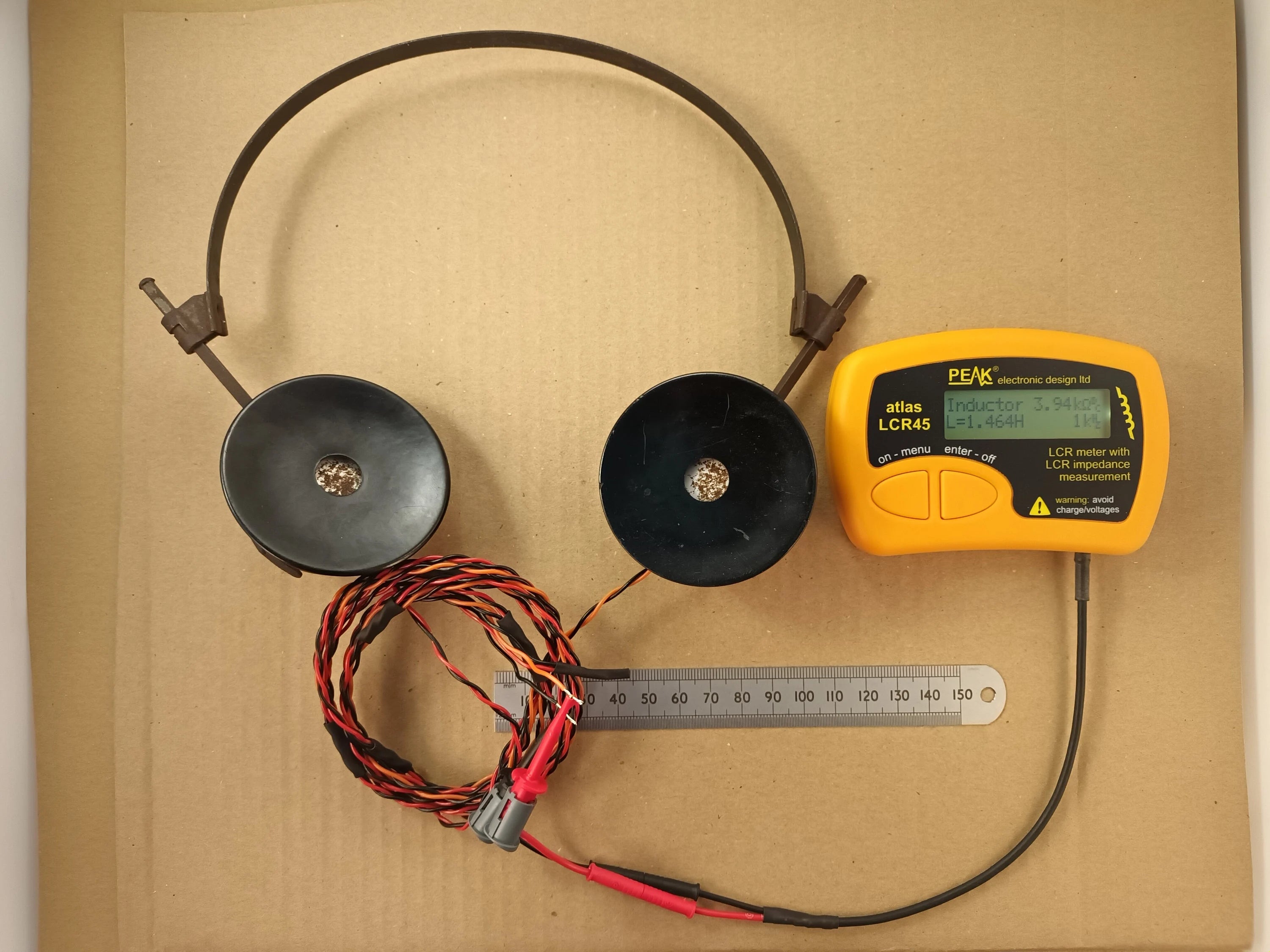 High Impedance Vintage Radio Headphones 4000 Ohm DC Resistance 12K Reactive