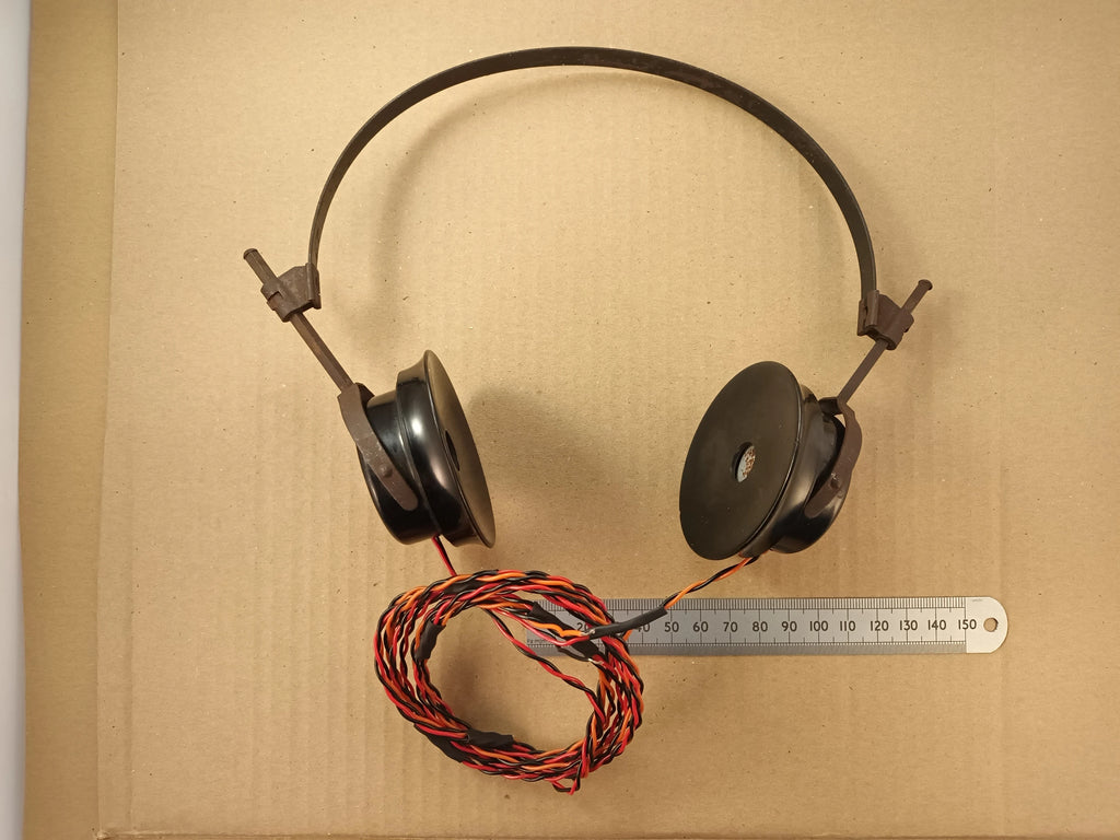 High Impedance Vintage Radio Headphones 4000 Ohm DC Resistance 12K Reactive