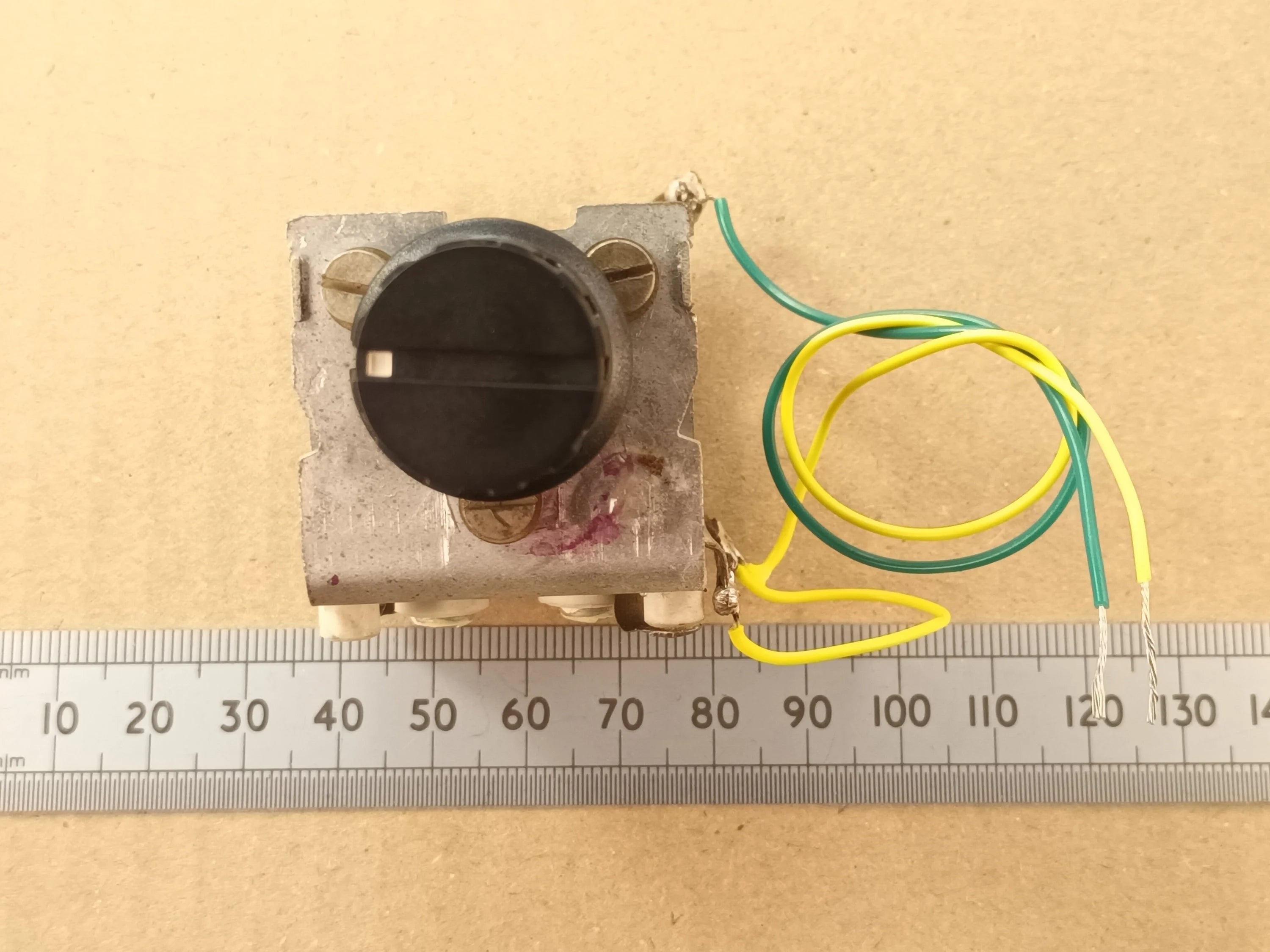 500pF Variable Capacitor Air Spaced with Wires and Control Knob For Crystal Sets Or Loop Antenna