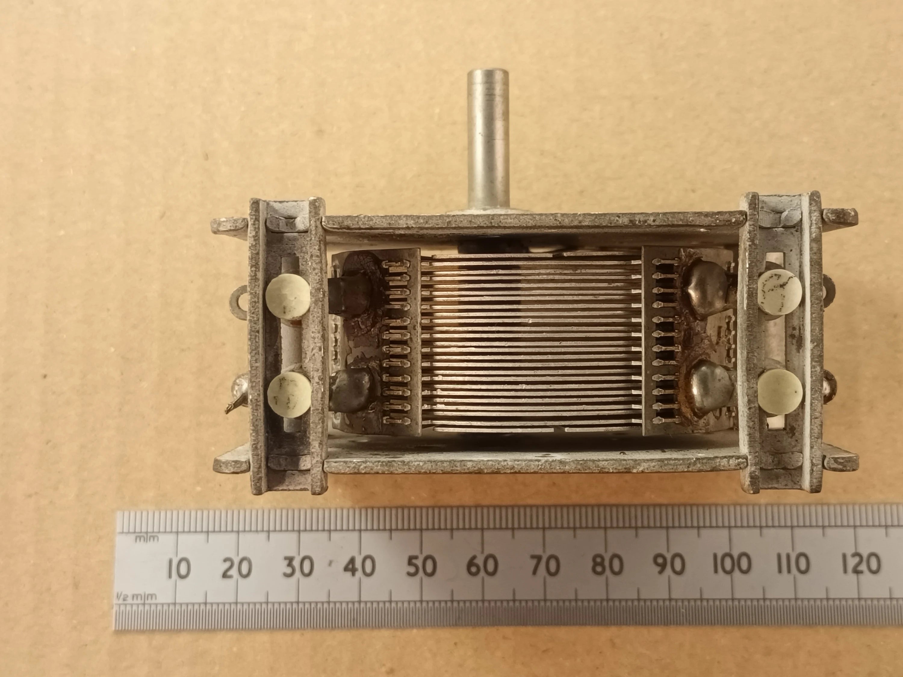 600pF Variable Capacitor Air Spaced for Crystal Sets, Radio Projects, or Loop Antennas