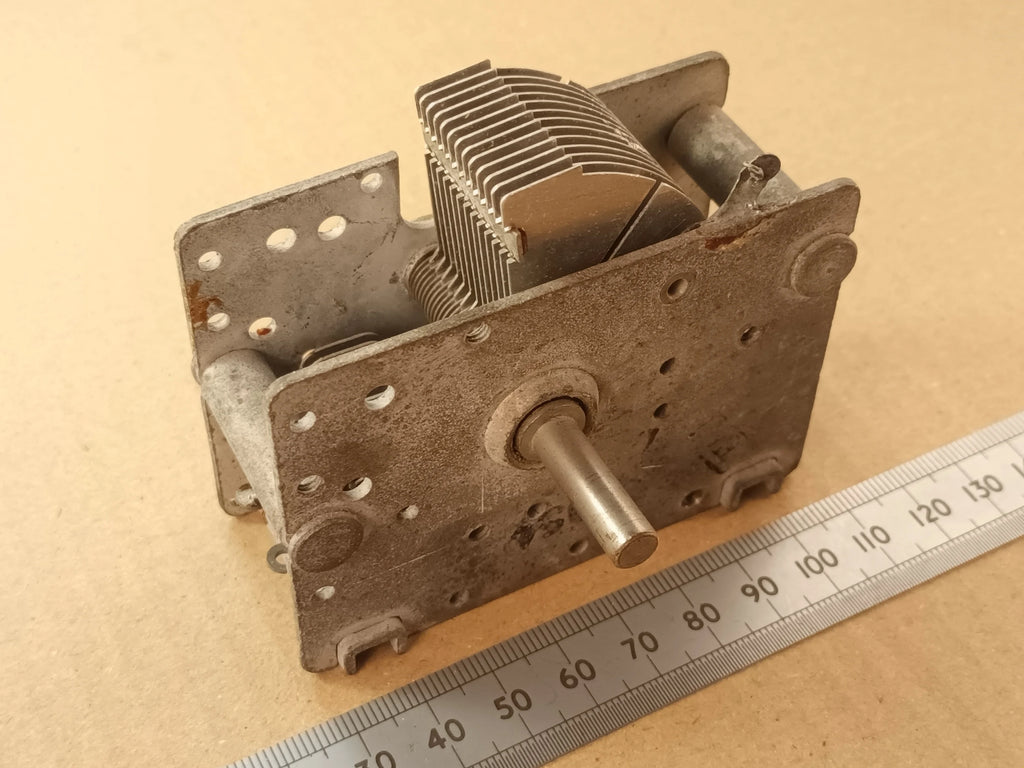 600pF Variable Capacitor Air Spaced for Crystal Sets, Radio Projects, or Loop Antennas