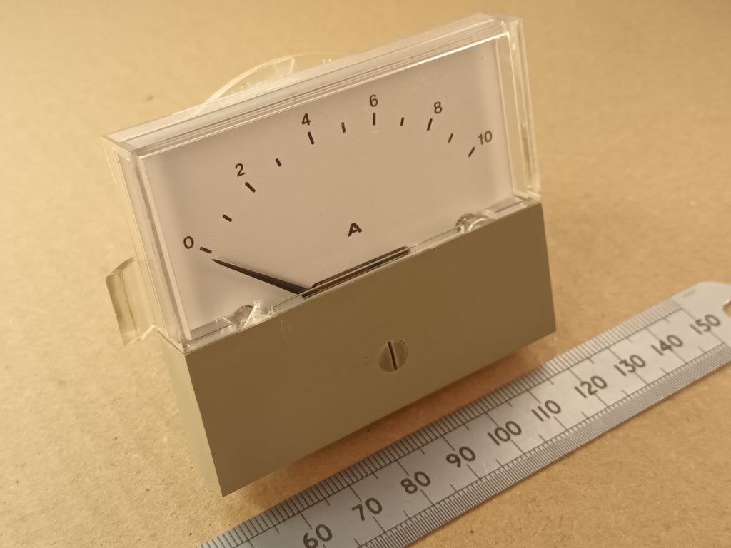 100uA Microamp Moving Coil Meter With 10A Scale 72mm Width 0.1mA