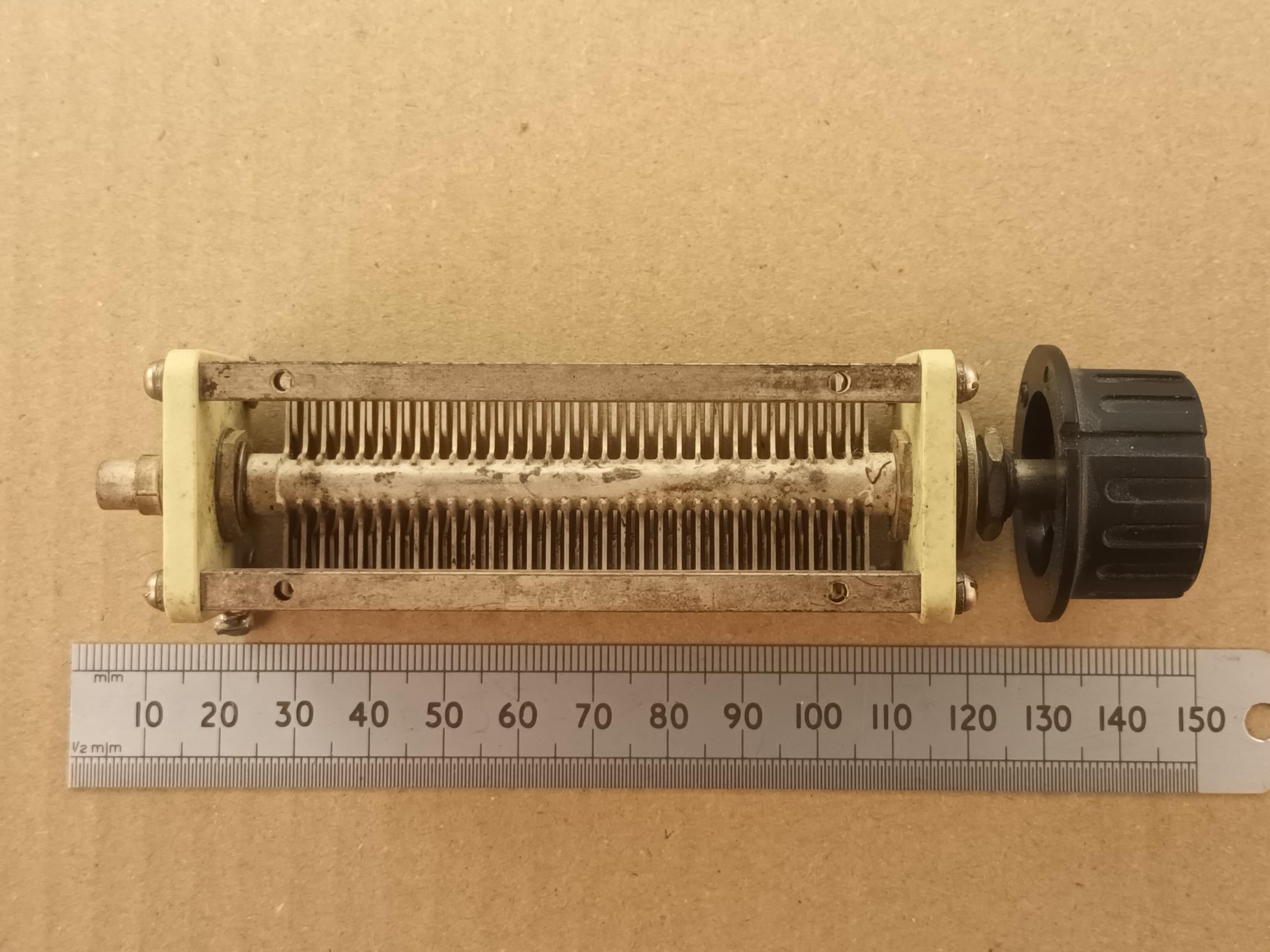 Variable Capacitor Higher Voltage 12pF to 270pF With Silver Plated Vanes