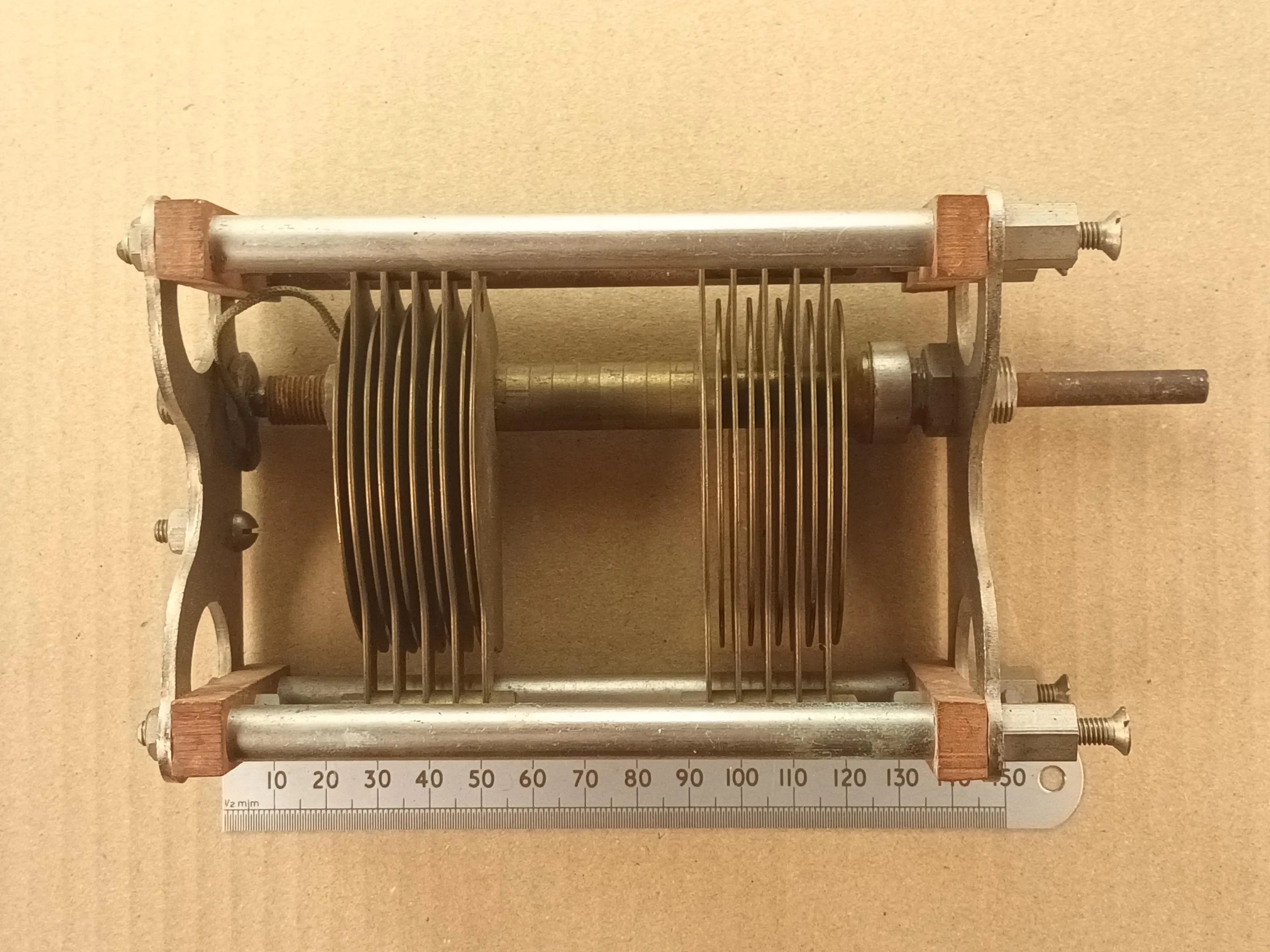 Dual Gang 12pF to 90pF High Voltage Air Spaced Variable Capacitor For TX Loop or ATU