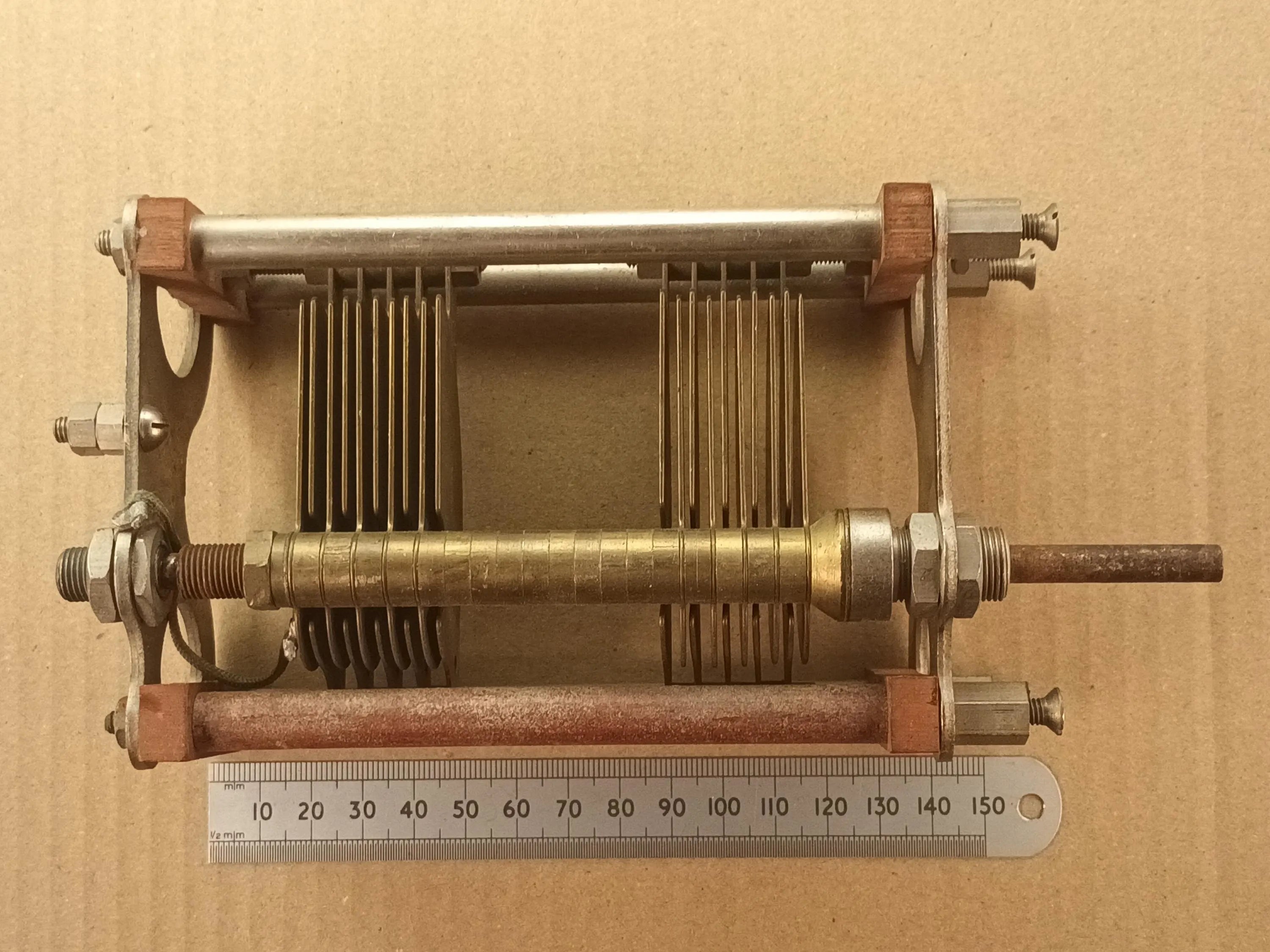 Dual Gang 12pF to 90pF High Voltage Air Spaced Variable Capacitor For TX Loop or ATU
