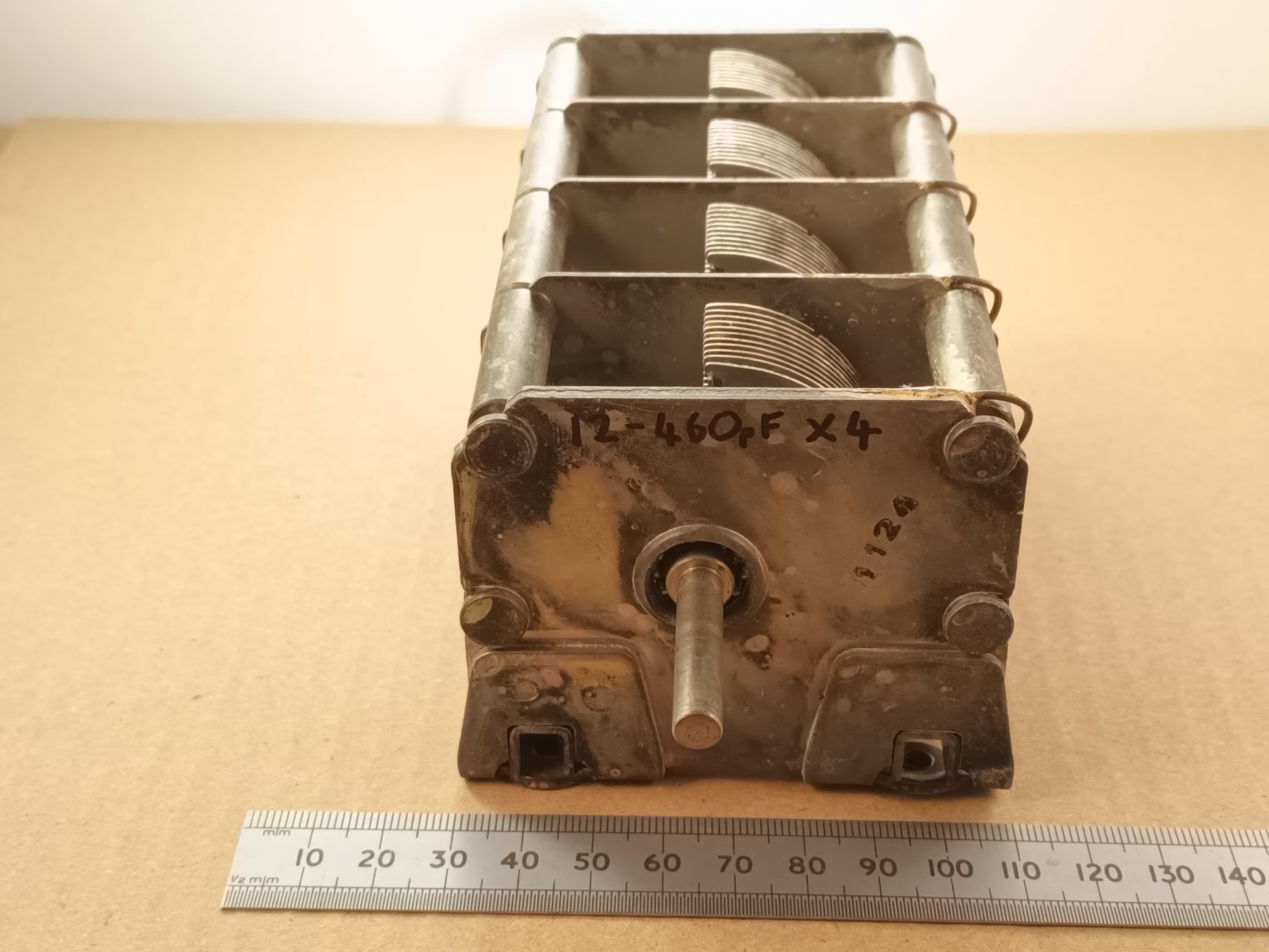 460pF X4 Variable Capacitor Four Gang Air Spaced