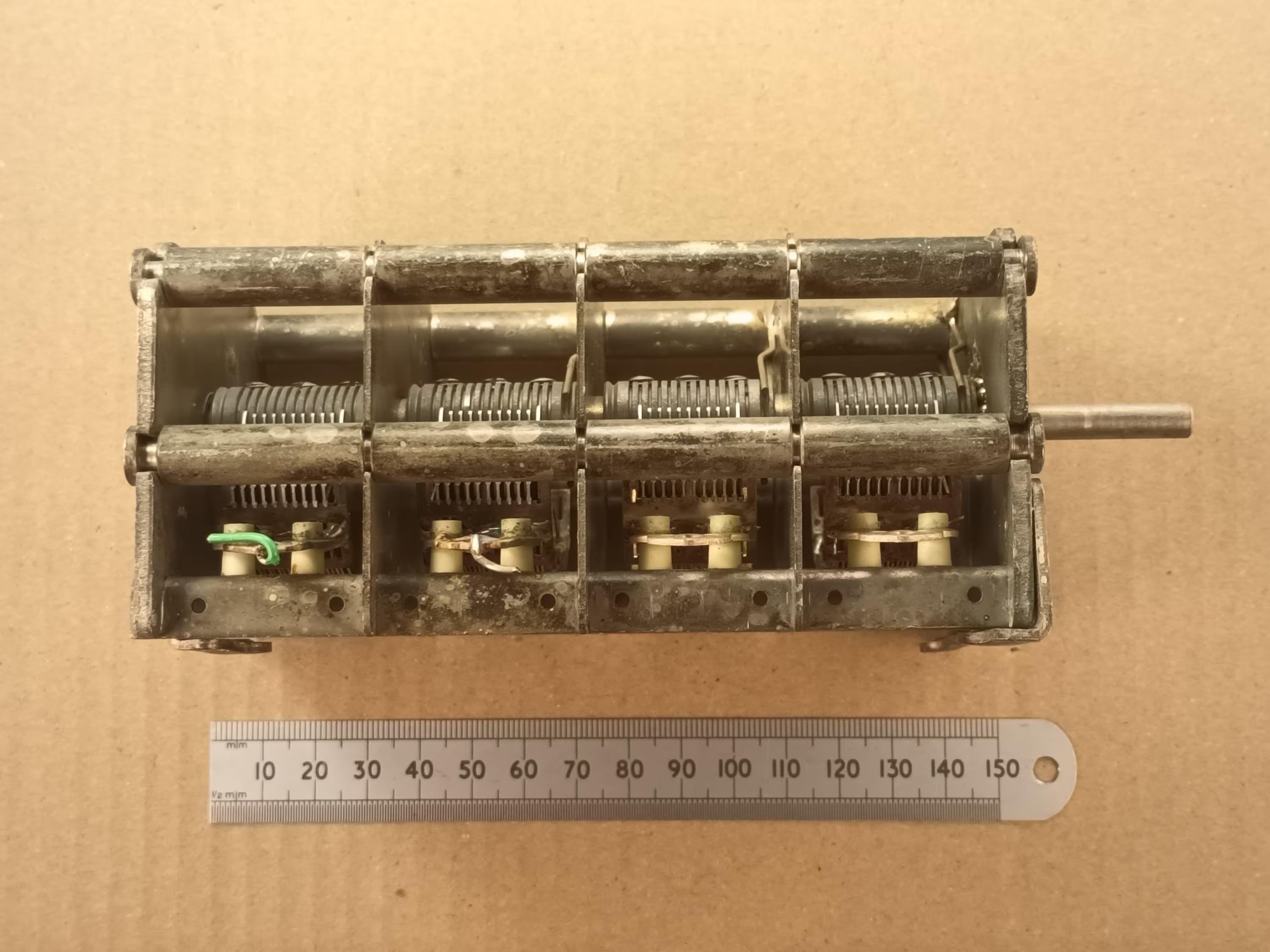 460pF X4 Variable Capacitor Four Gang Air Spaced