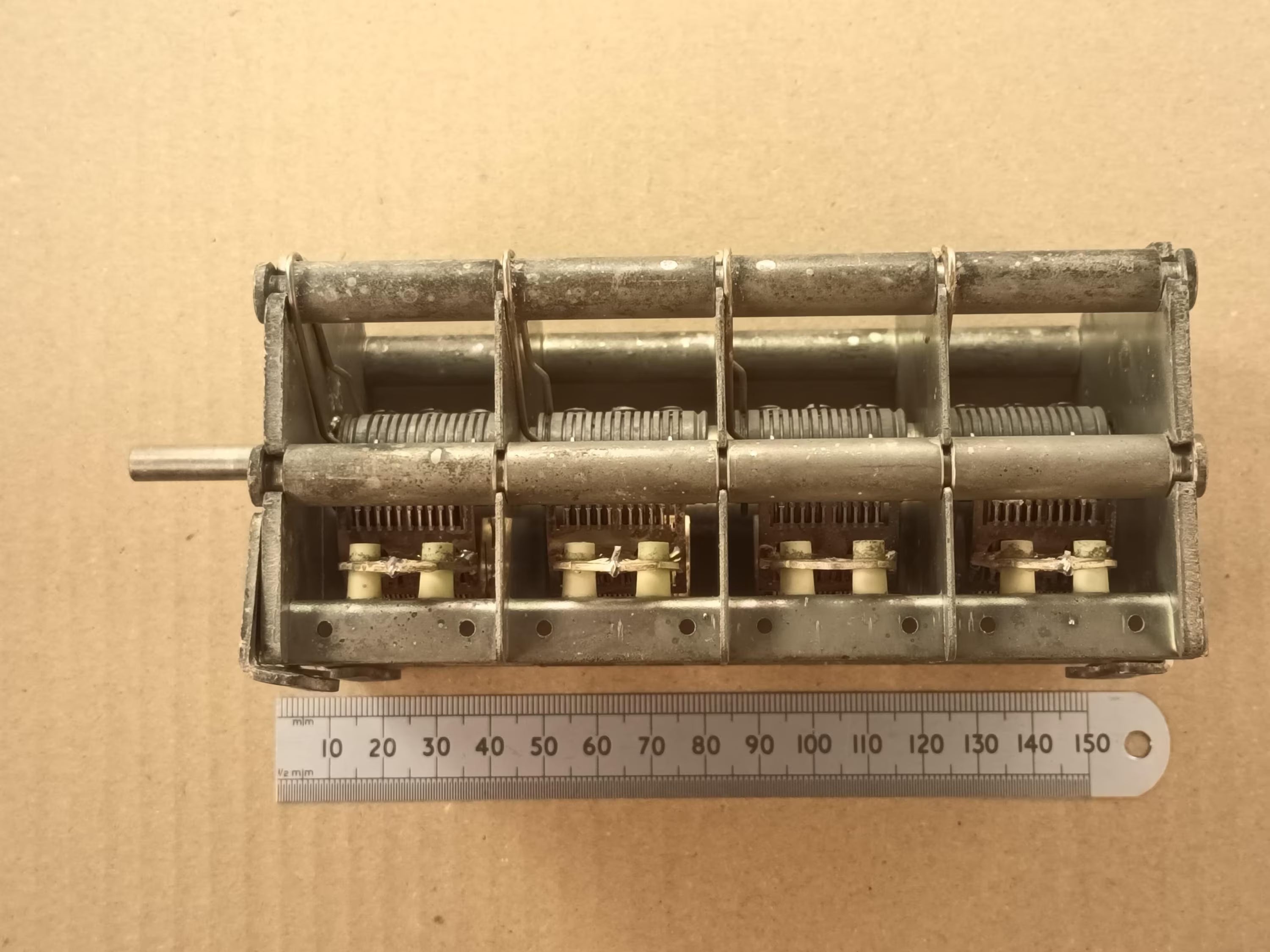 460pF X4 Variable Capacitor Four Gang Air Spaced