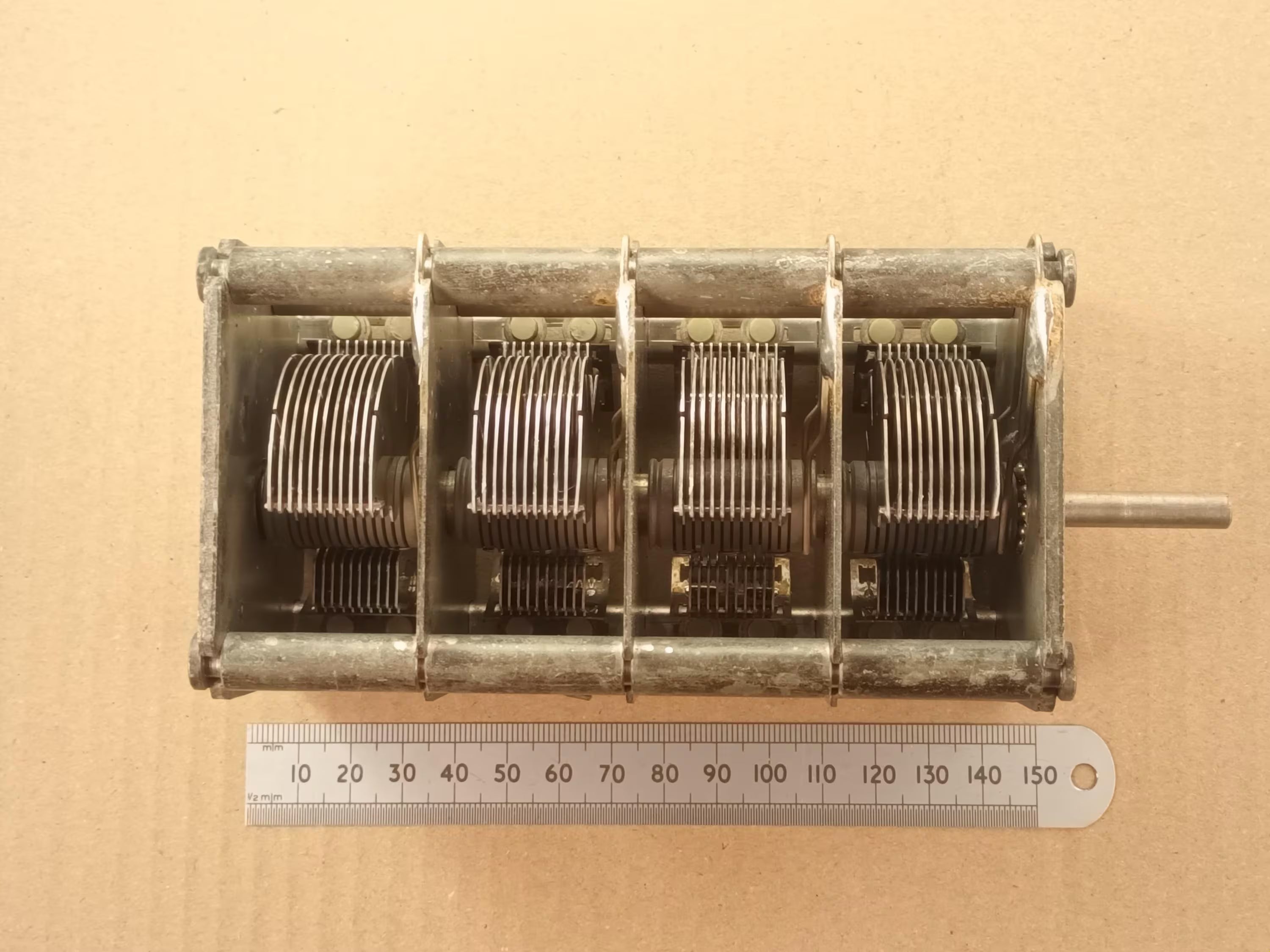 460pF X4 Variable Capacitor Four Gang Air Spaced