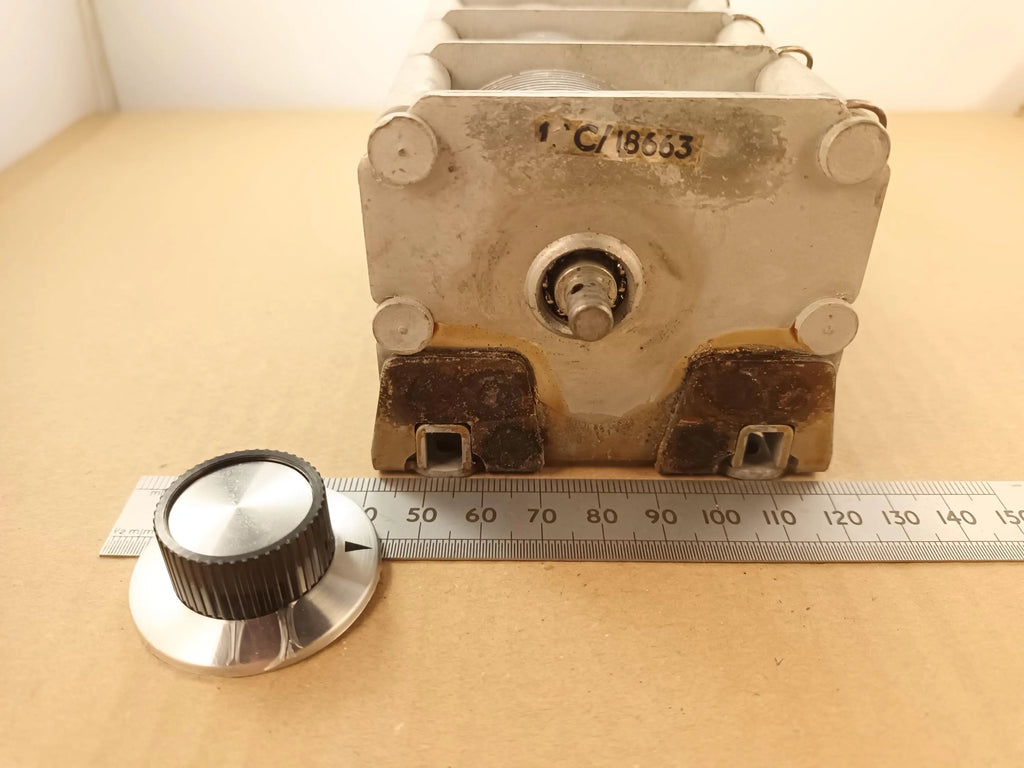 550pF X4 Variable Capacitor Four Gang Air Spaced