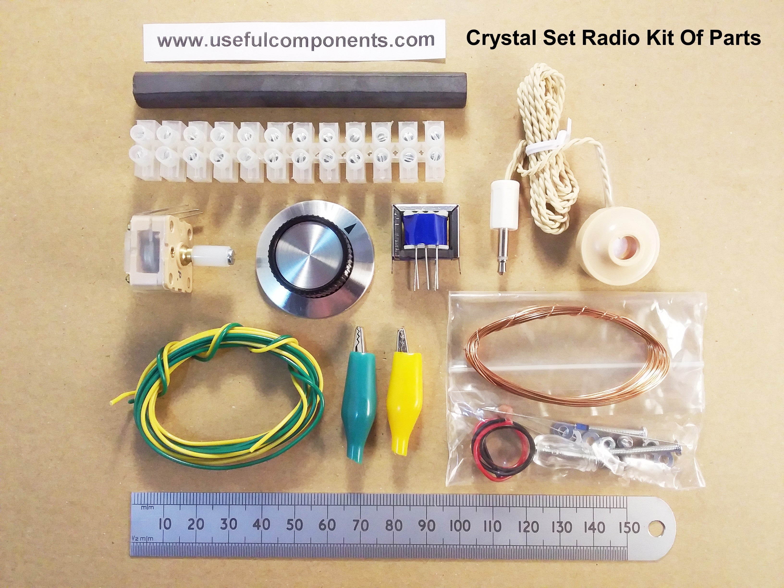 Crystal Set Radio Kit With Full Online Instructions And Transistor Option CBCSRK-1