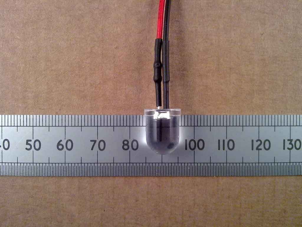 Pre-Wired 10mm LED Clear High Brightness 12V Volt Constant, Works From 6V to 12V