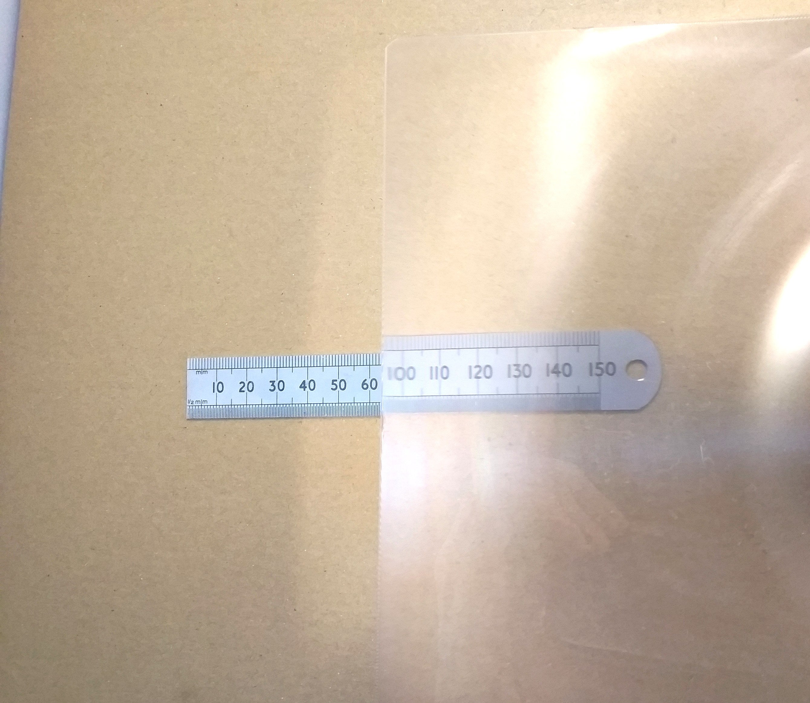 Large Fresnel Magnifying Lens Plastic Magnifier 260 X 177mm Solar Firelighter