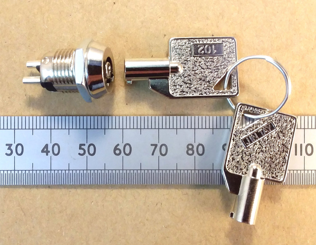 Keyswitch Single Pole Key Operated Switch 0.5A 110 VAC