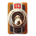 Mains Power Toggle Switch DPDT 250V 1.5A With On Off Plate Bezel
