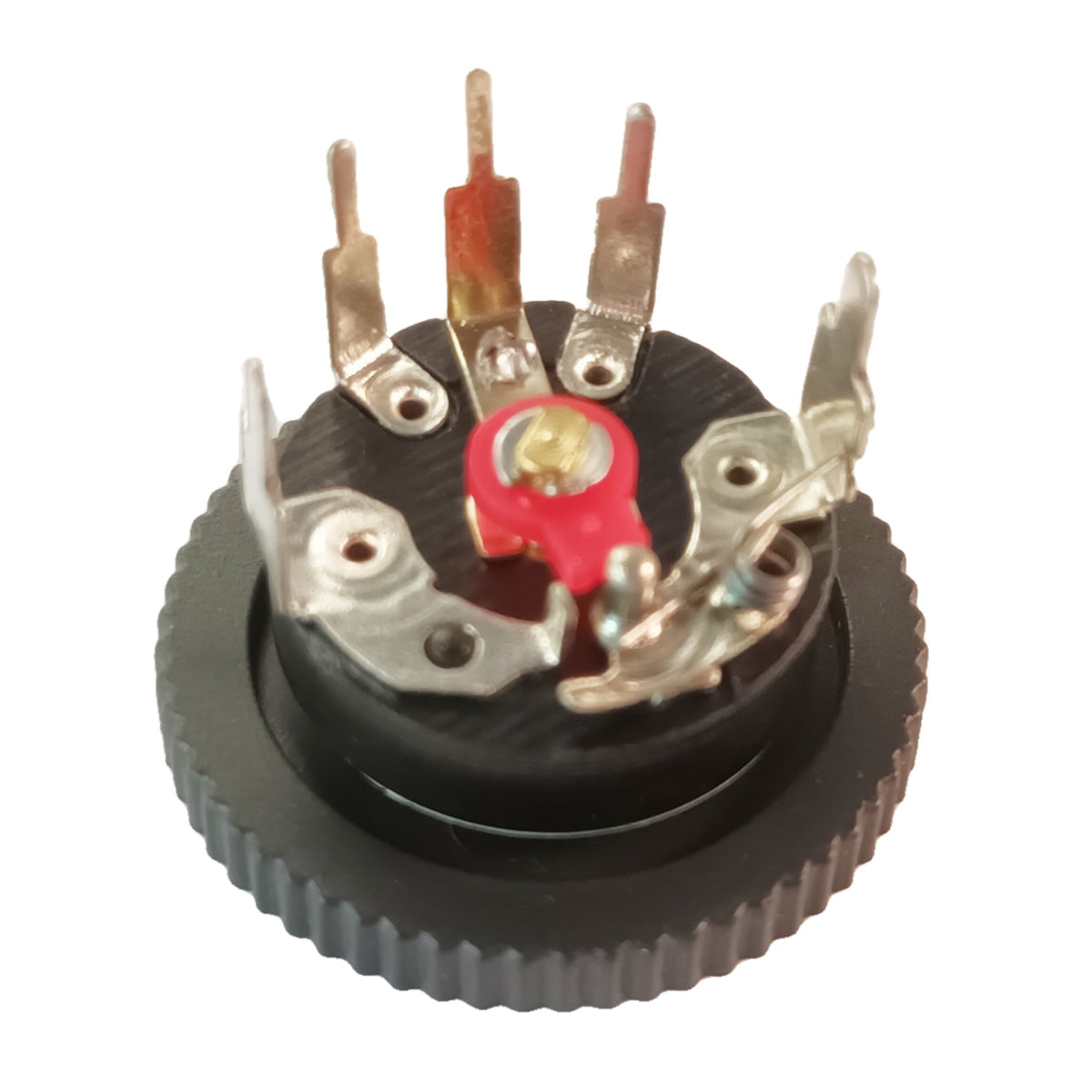 Volume Control Potentiometer With Switch 21mm Black Thumbwheel Knob 5K