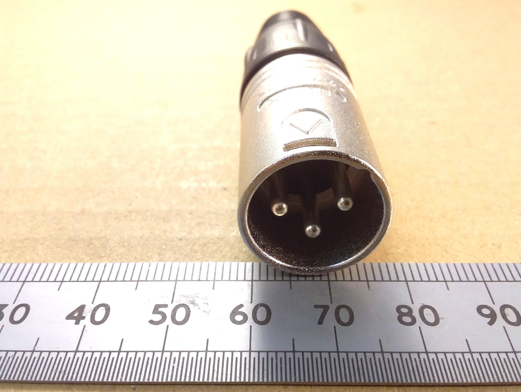 Three Pin Mono XLR NC3MX Male Line Plug Balanced Audio Connector 3 Pole Neutrik
