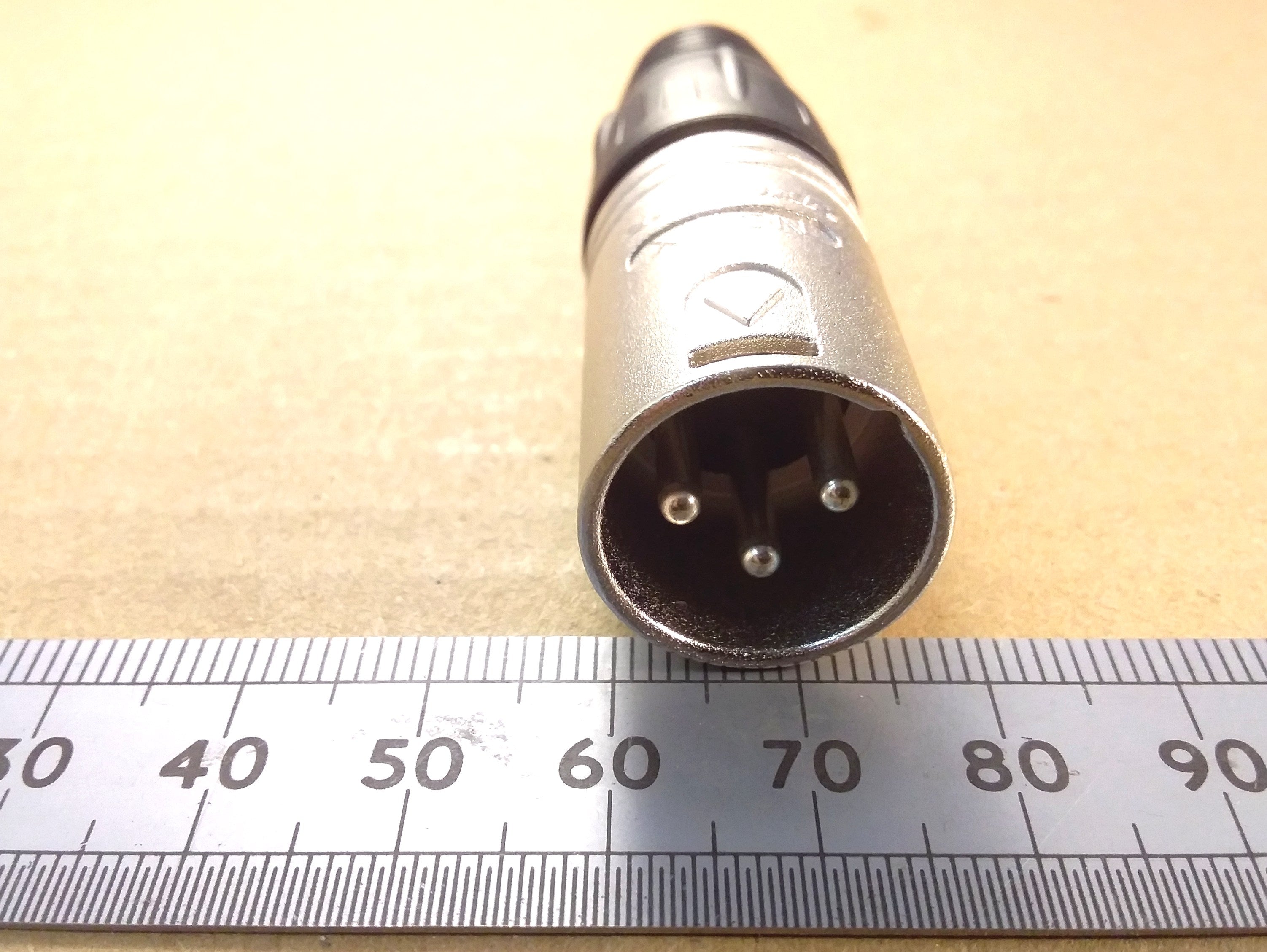Three Pin Mono XLR NC3MX Male Line Plug Balanced Audio Connector 3 Pole Neutrik