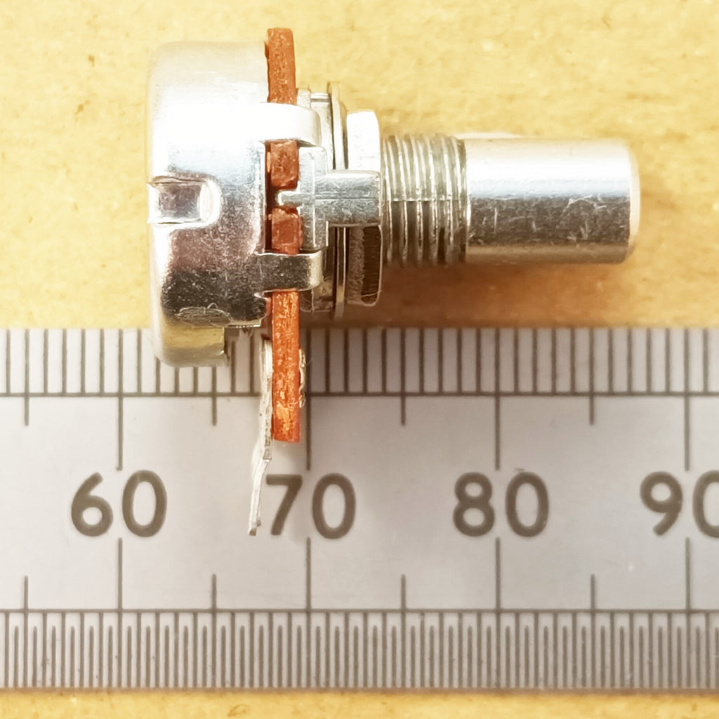 Linear Taper Potentiometer 6.3mm 0.25 Round Shaft 16mm B RSP63