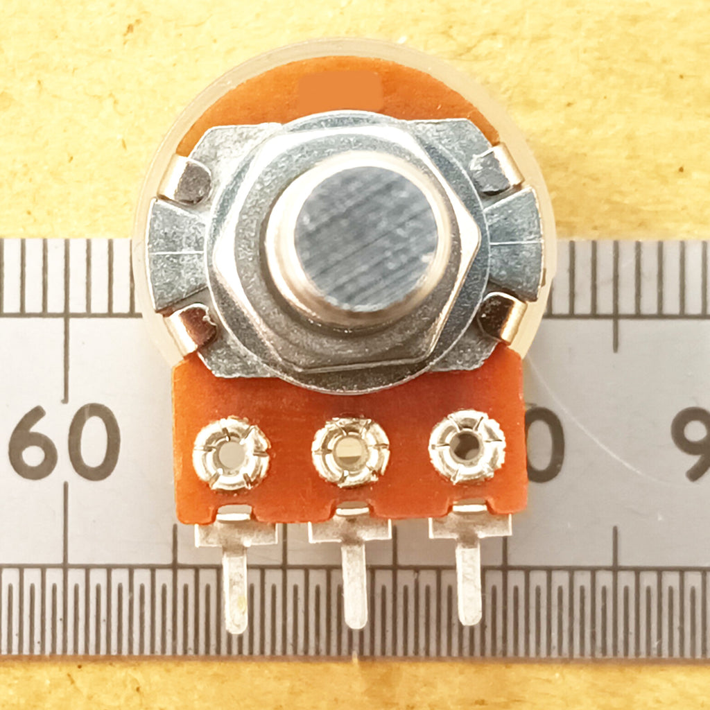 Potentiometer 6.3mm 0.25 Inch Round Shaft Pins 16mm Reverse Audio C RSP63