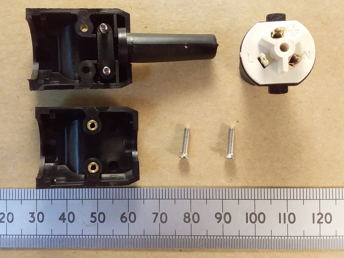 Bulgin Plug 3 Pin Line Socket Power Connector Mains Cable Inlet Hard Case