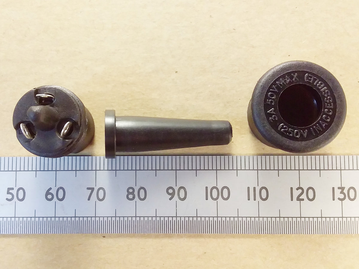 Weller TCP Soldering Iron Plug Bulgin 3 Pin Power Connector 24V
