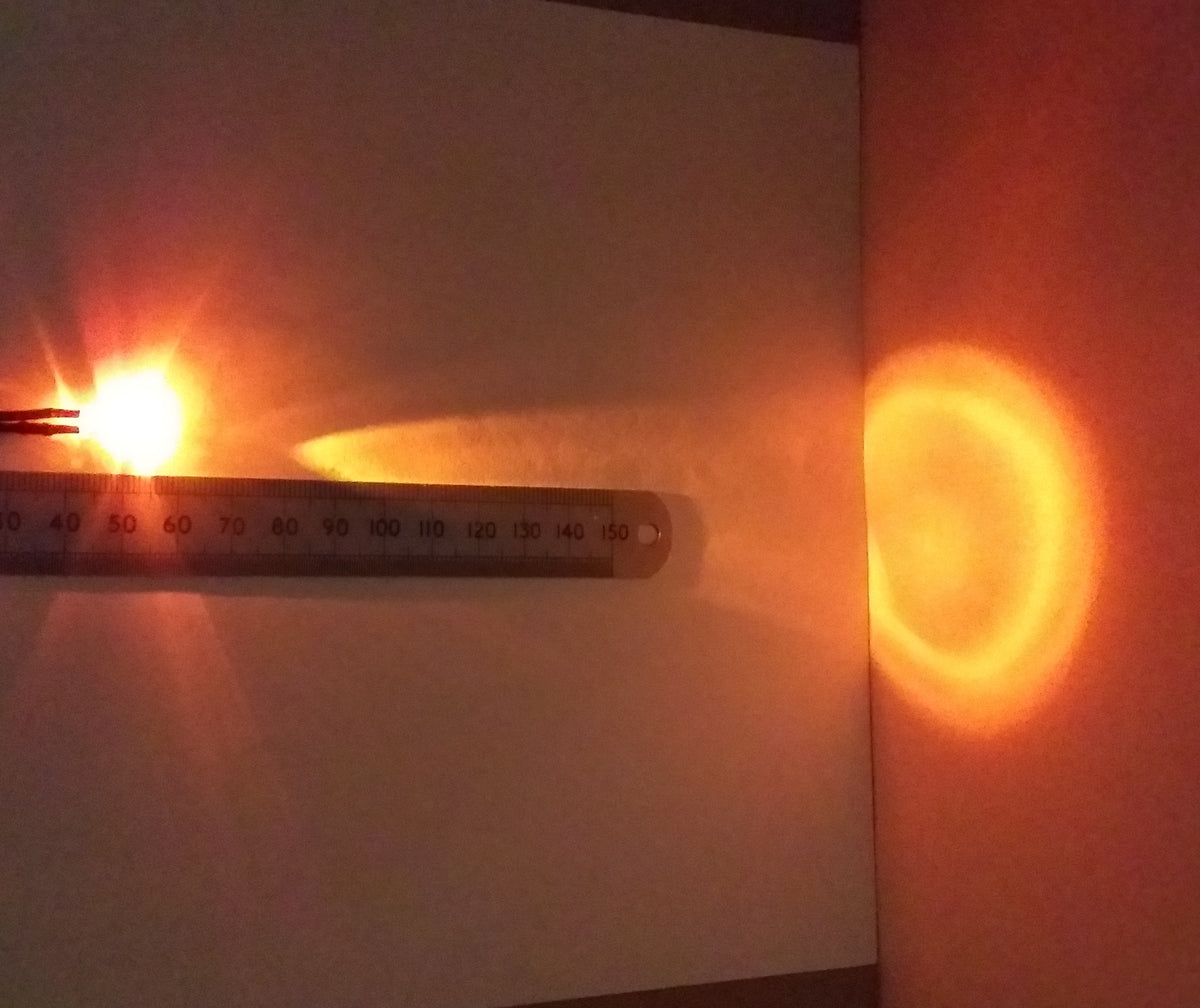 12 Volt Flashing LED Pre-Wired 5mm Clear High Brightness Works From 6V To 12V