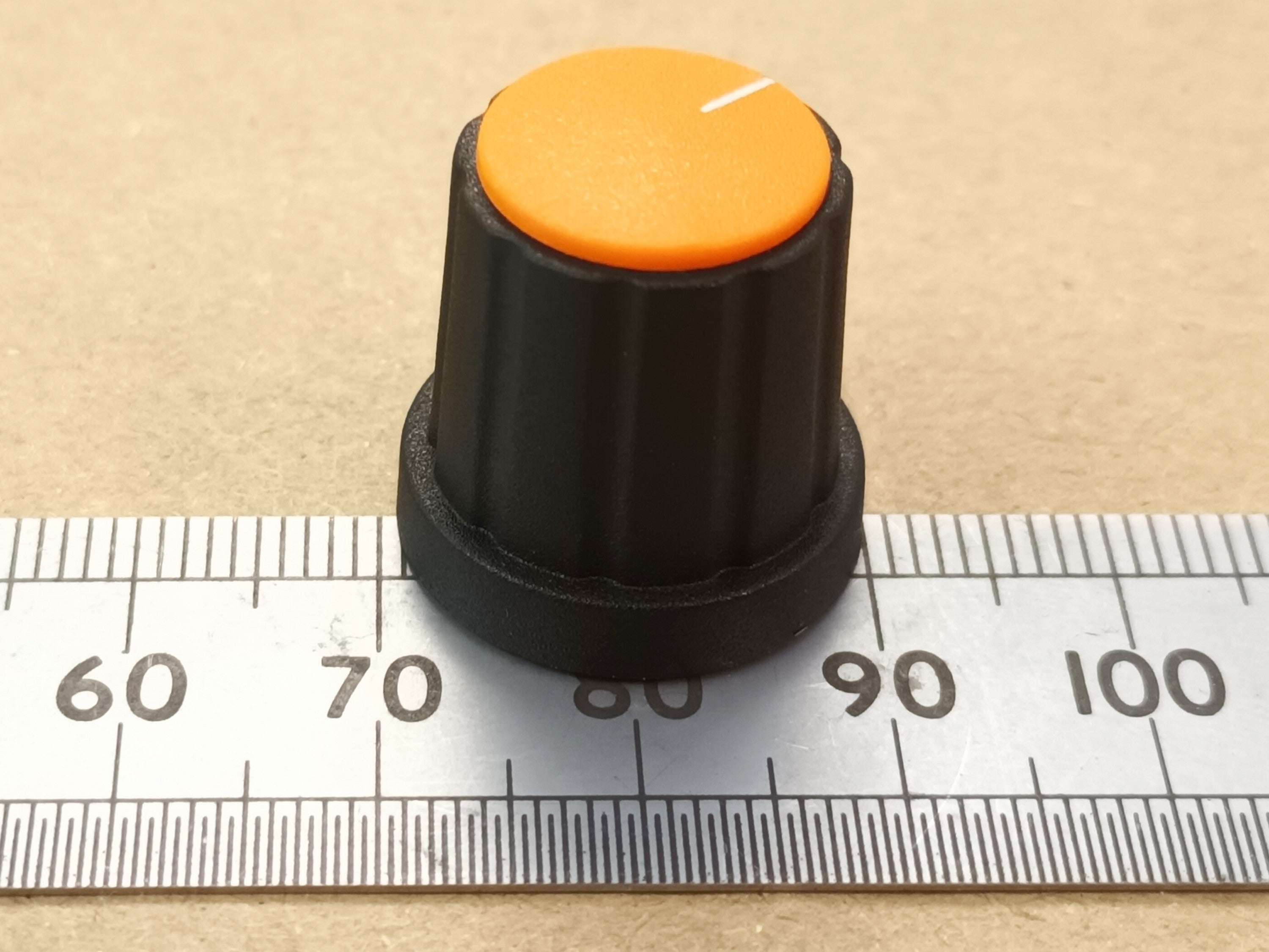 Movable Pointer Cap Control Knob 19mm 6mm Splined T18 Shaft K21 T18