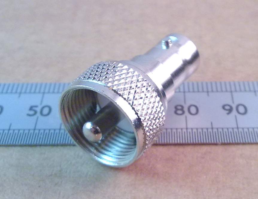 PL259 CB Radio Male Plug to BNC Female Socket Adapter 50 Ohm Coaxial