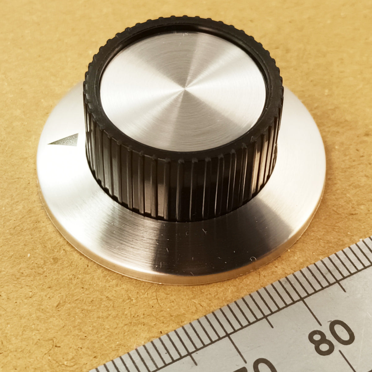 Aluminum Skirt Control Knob 37mm, 6.3mm Shaft, 0-10 Or Pointer Marking