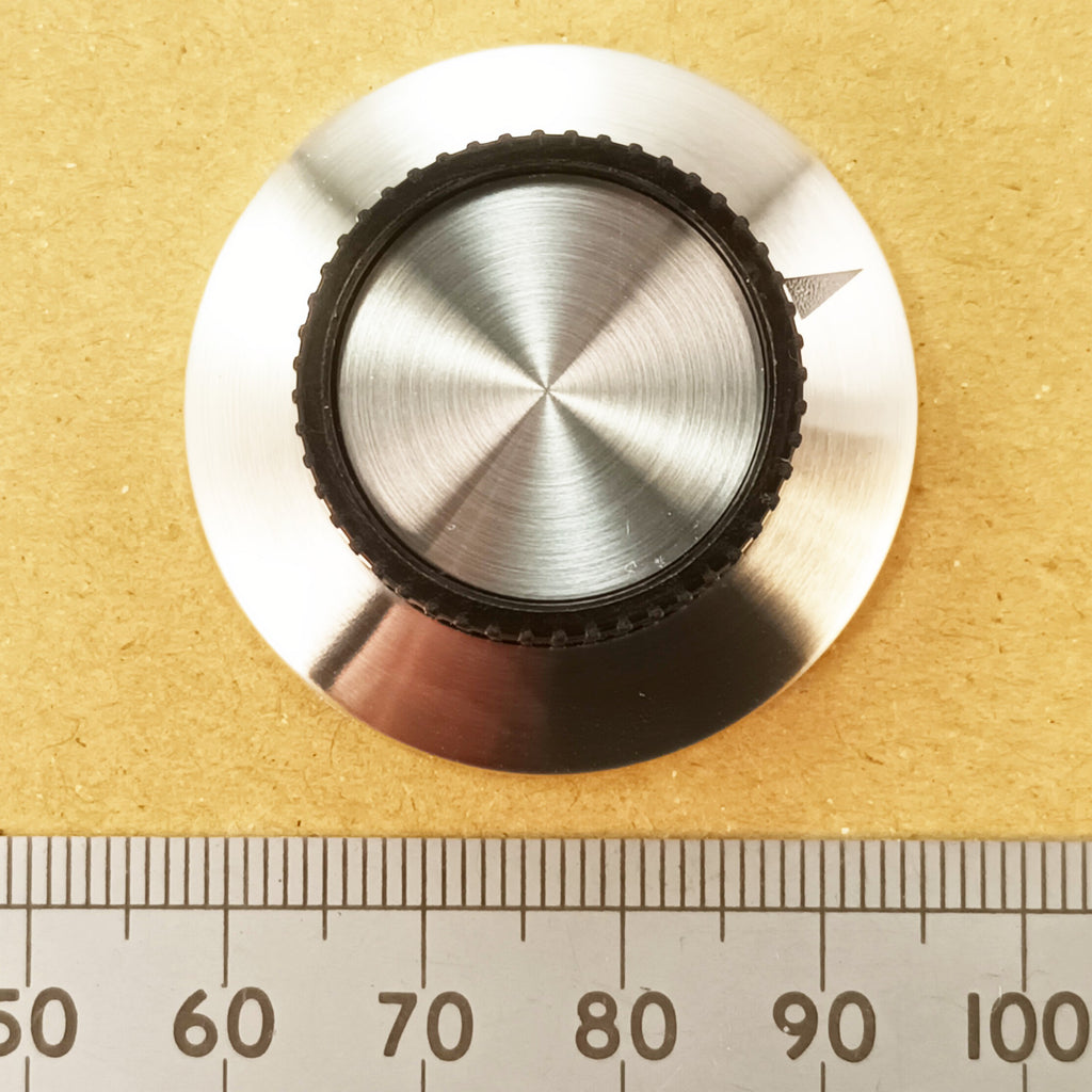 Aluminum Skirt Control Knob 37mm, 6.3mm Shaft, 0-10 Or Pointer Marking